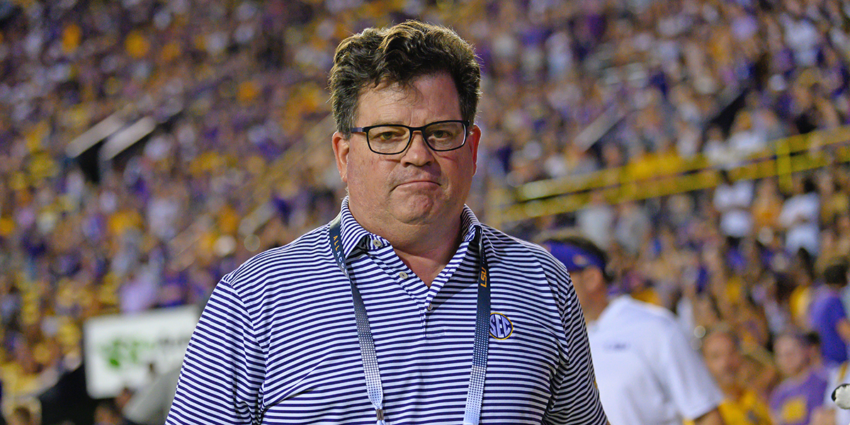 LSU A.D. Scott Woodward preparing for June return and 12-game football  season