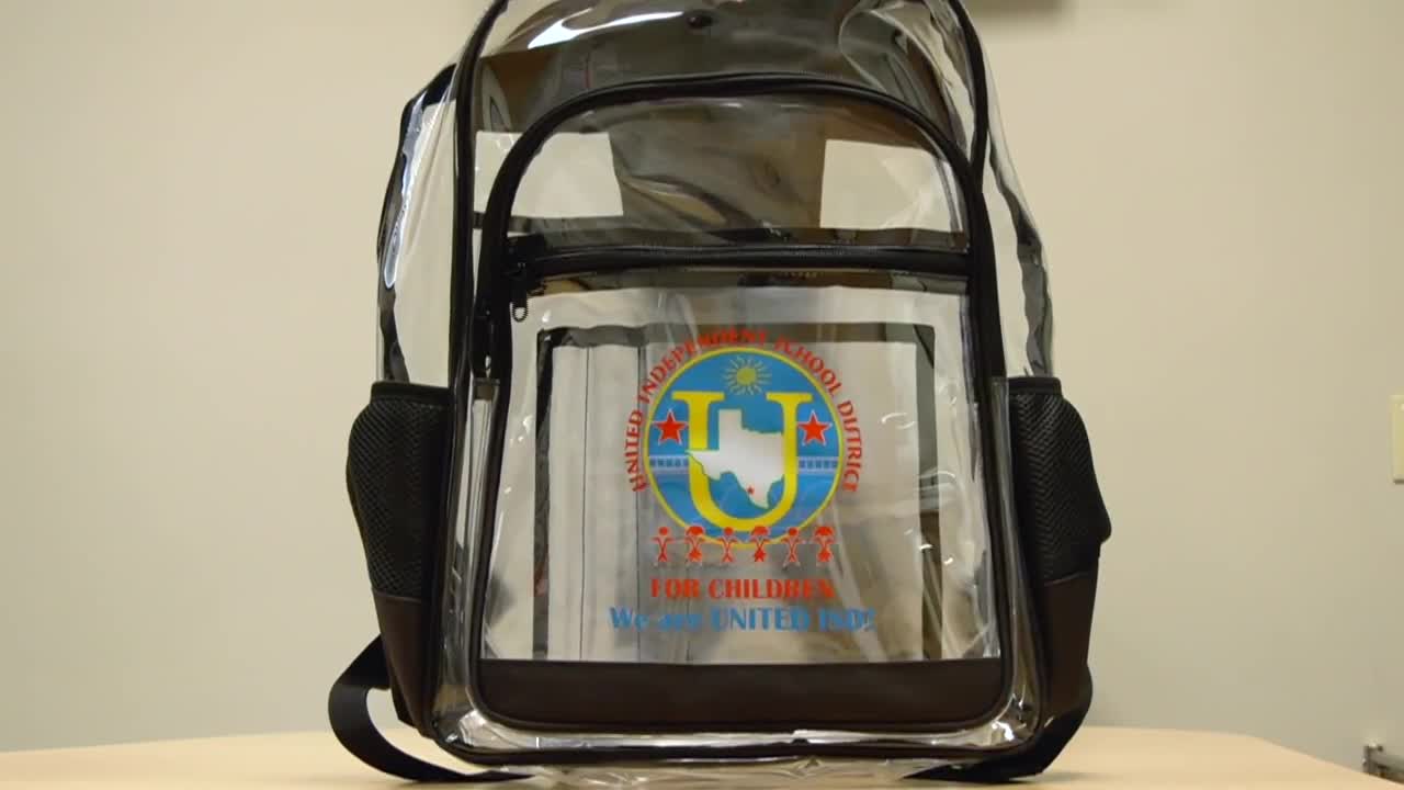 UISD LISD remind parents about clear backpack policy for the new school year