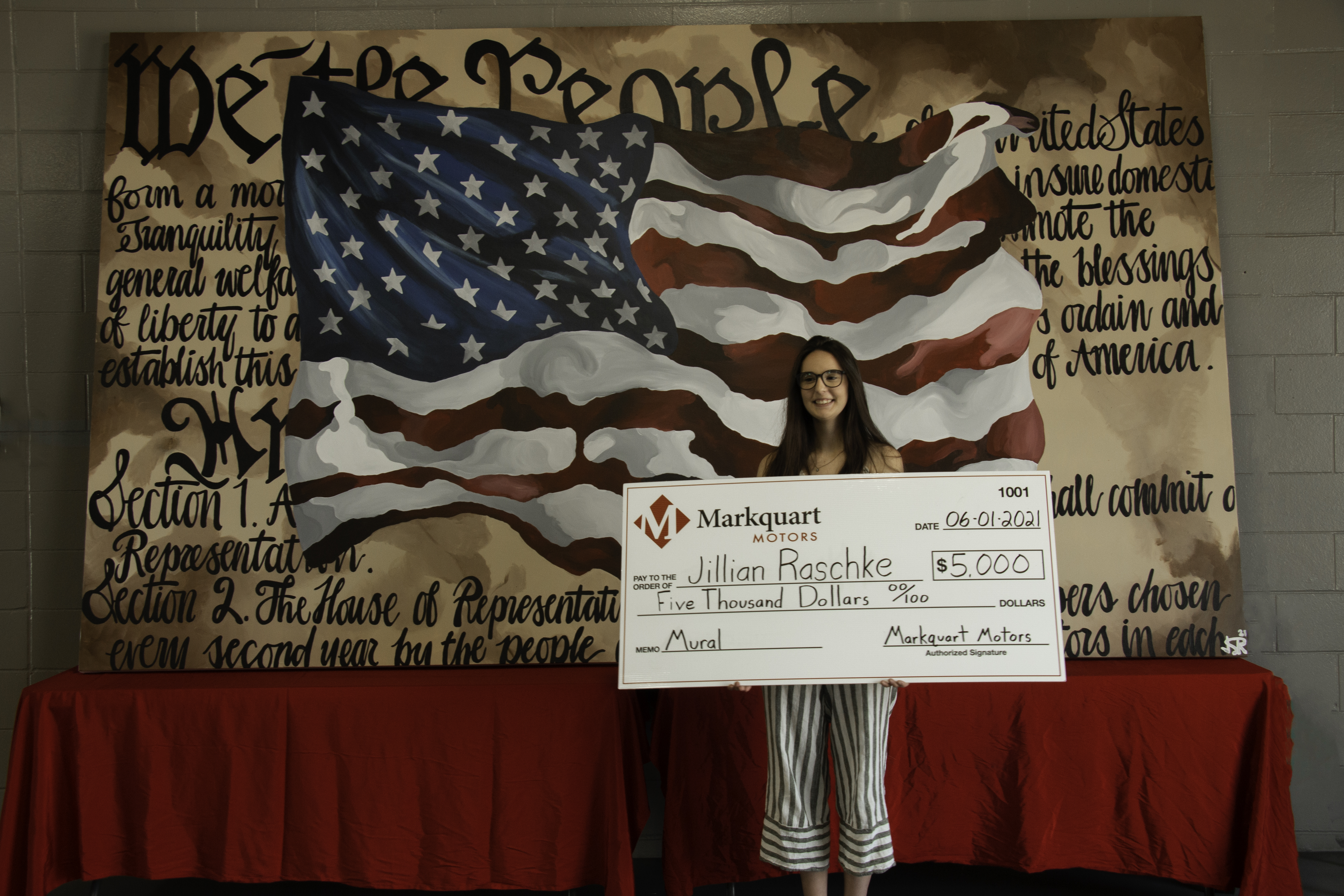 Markquart Motors names winner of first American flag mural competition