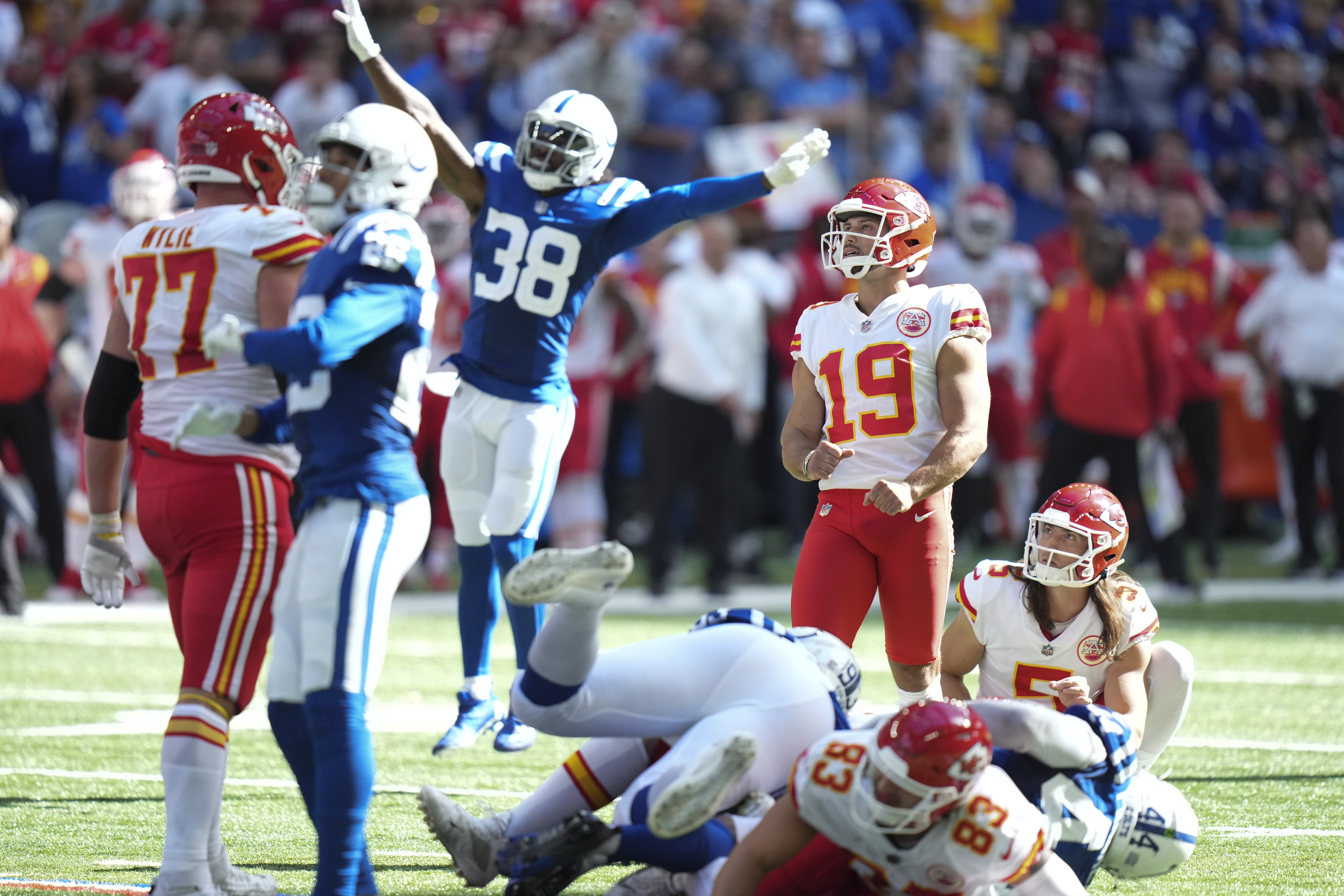 Chiefs kicker Harrison Butker out again Sunday vs Colts