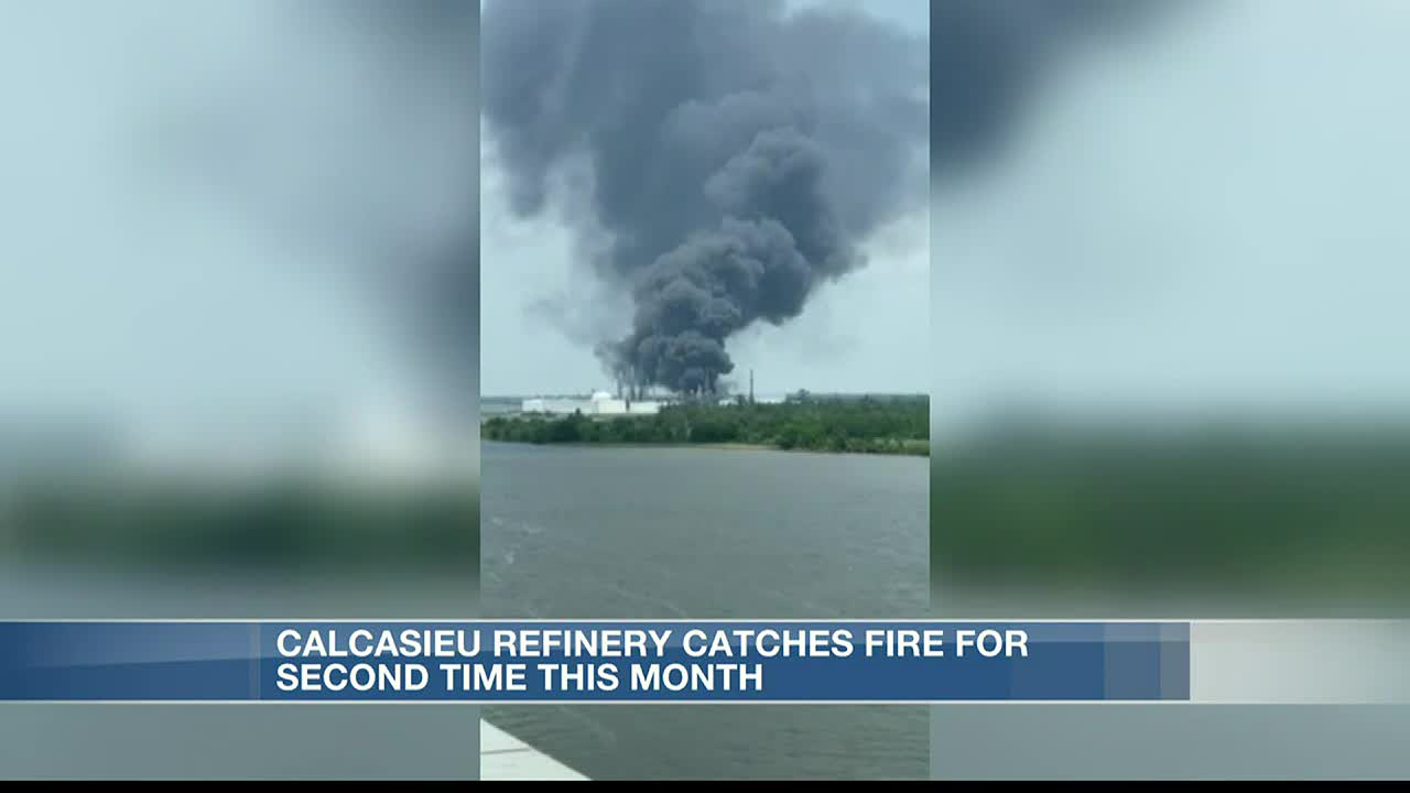 Fire put out for second time this month at Calcasieu Refining