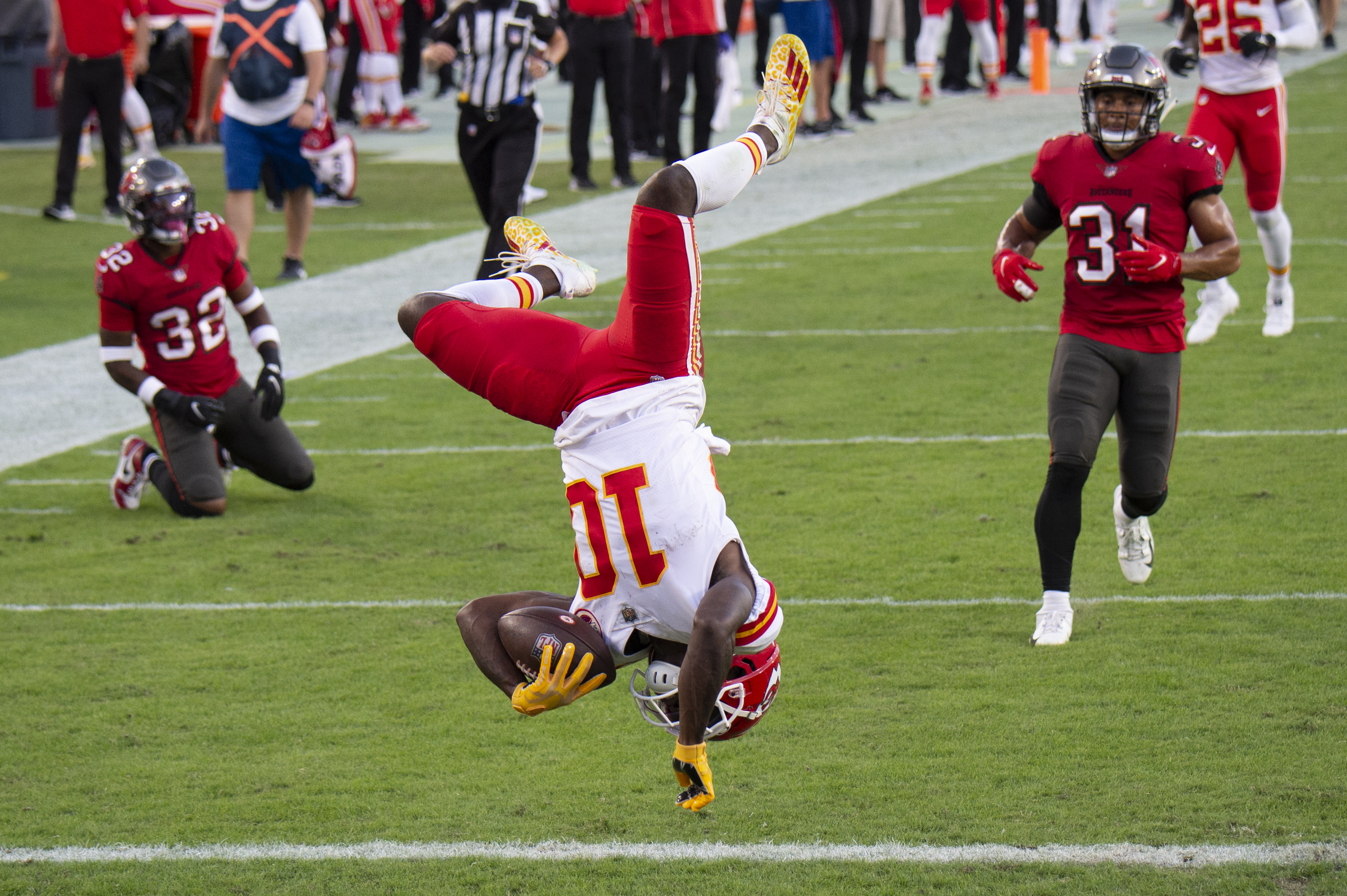 Chiefs Defeat Buccaneers, 27-24, in Career Game for Tyreek Hill