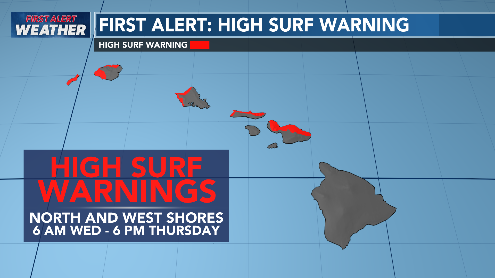 First Alert Forecast: High Surf Warnings posted for a