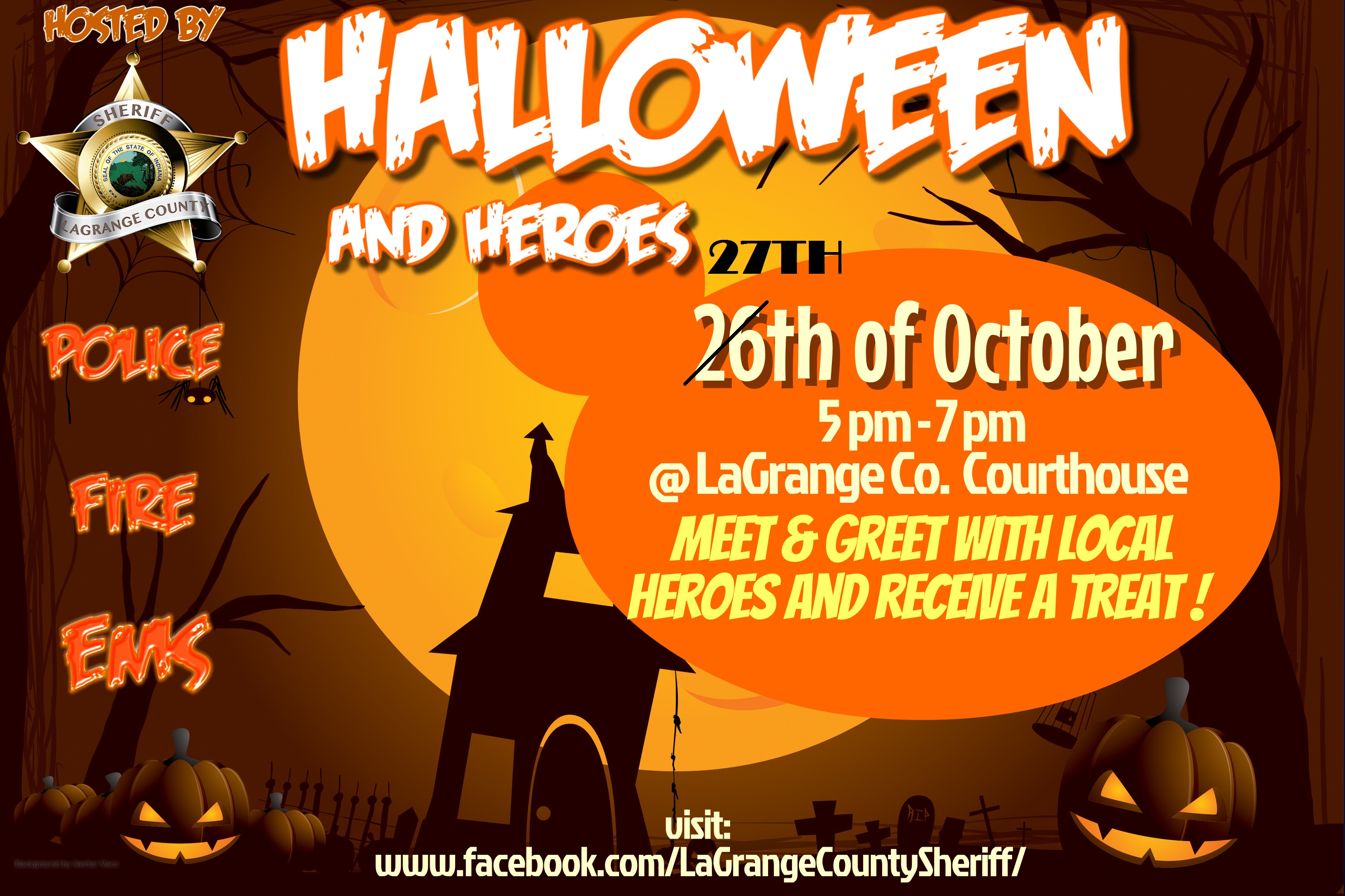 lagrange indiana halloween 2020 Halloween Heroes Event Changed To October 27 lagrange indiana halloween 2020