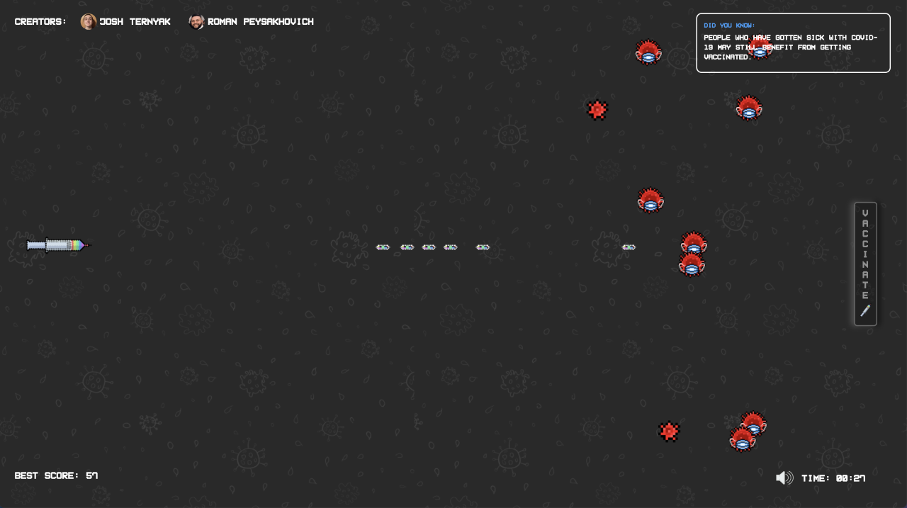 virus invaders shooting game