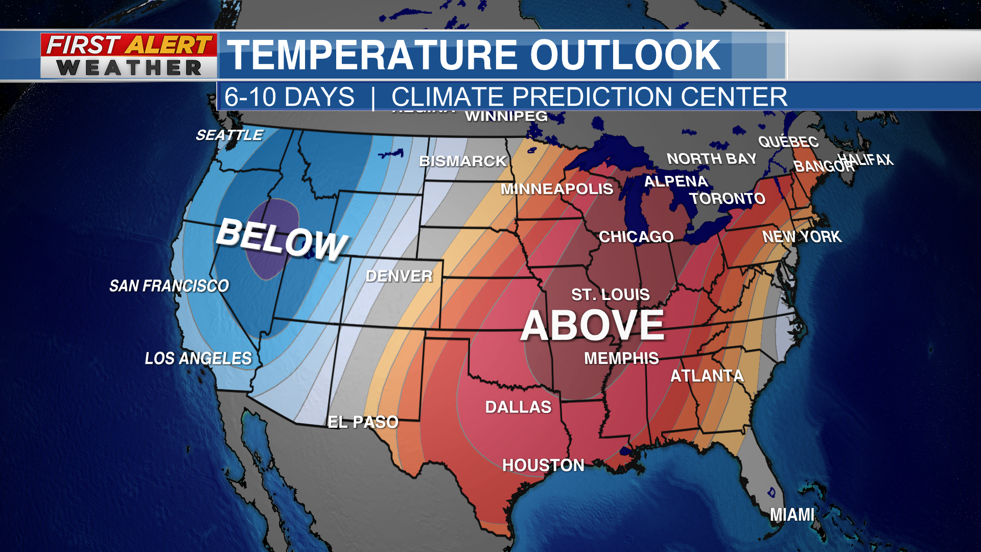 Your First Alert to near record temperatures this week