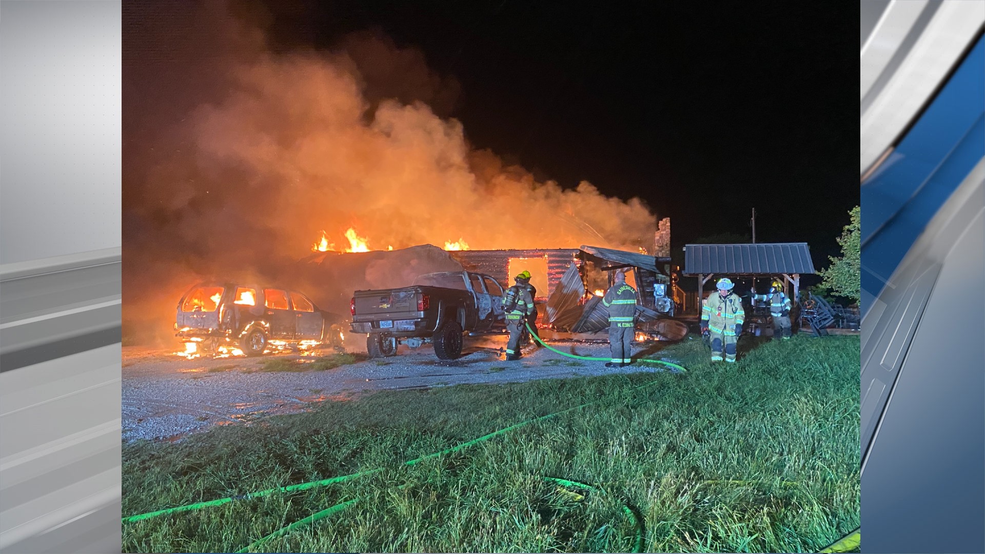 Home destroyed in fire near Valley View
