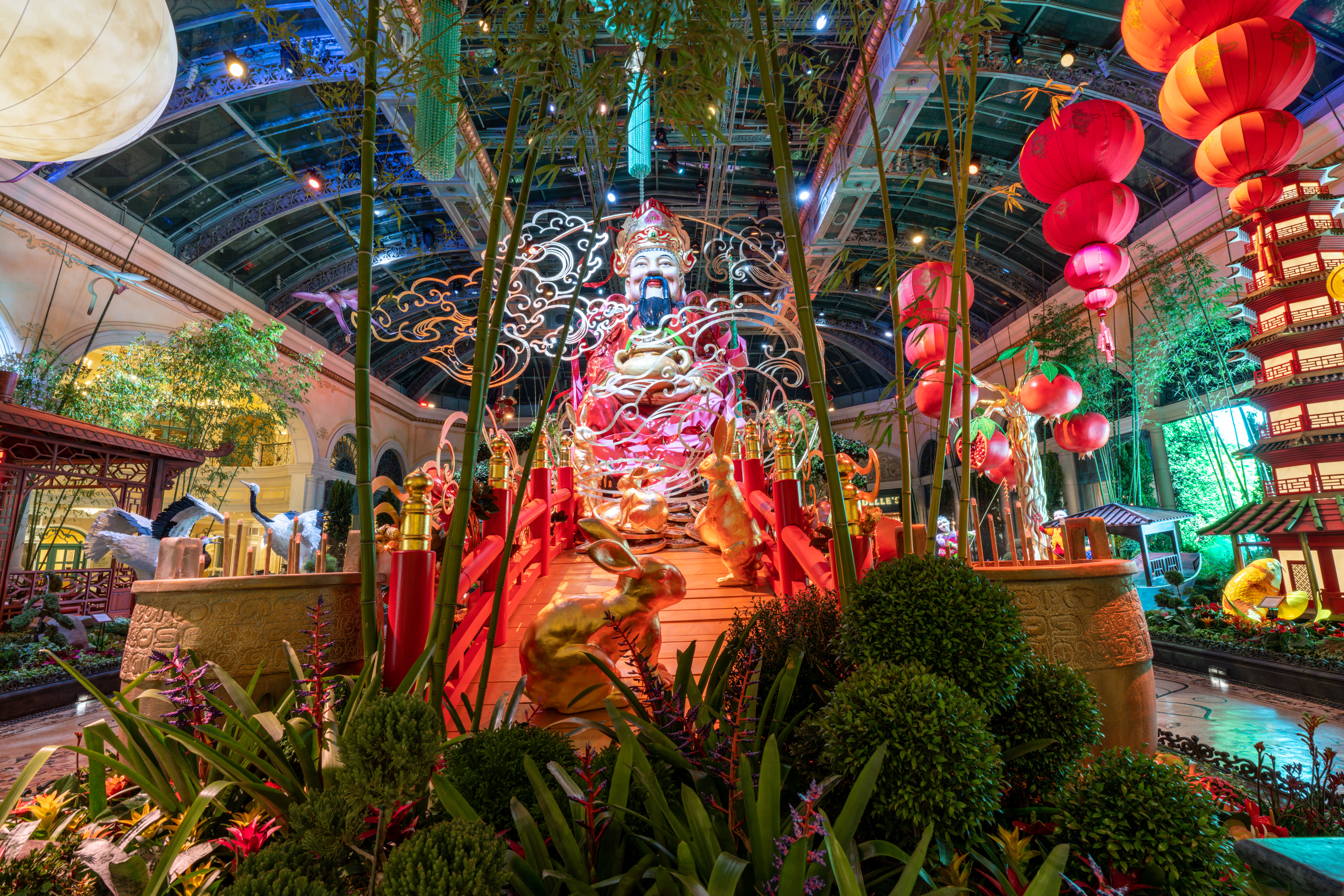 Bellagio Gardens Lunar New Year 2023 Year of the Rabbit Las Vegas 