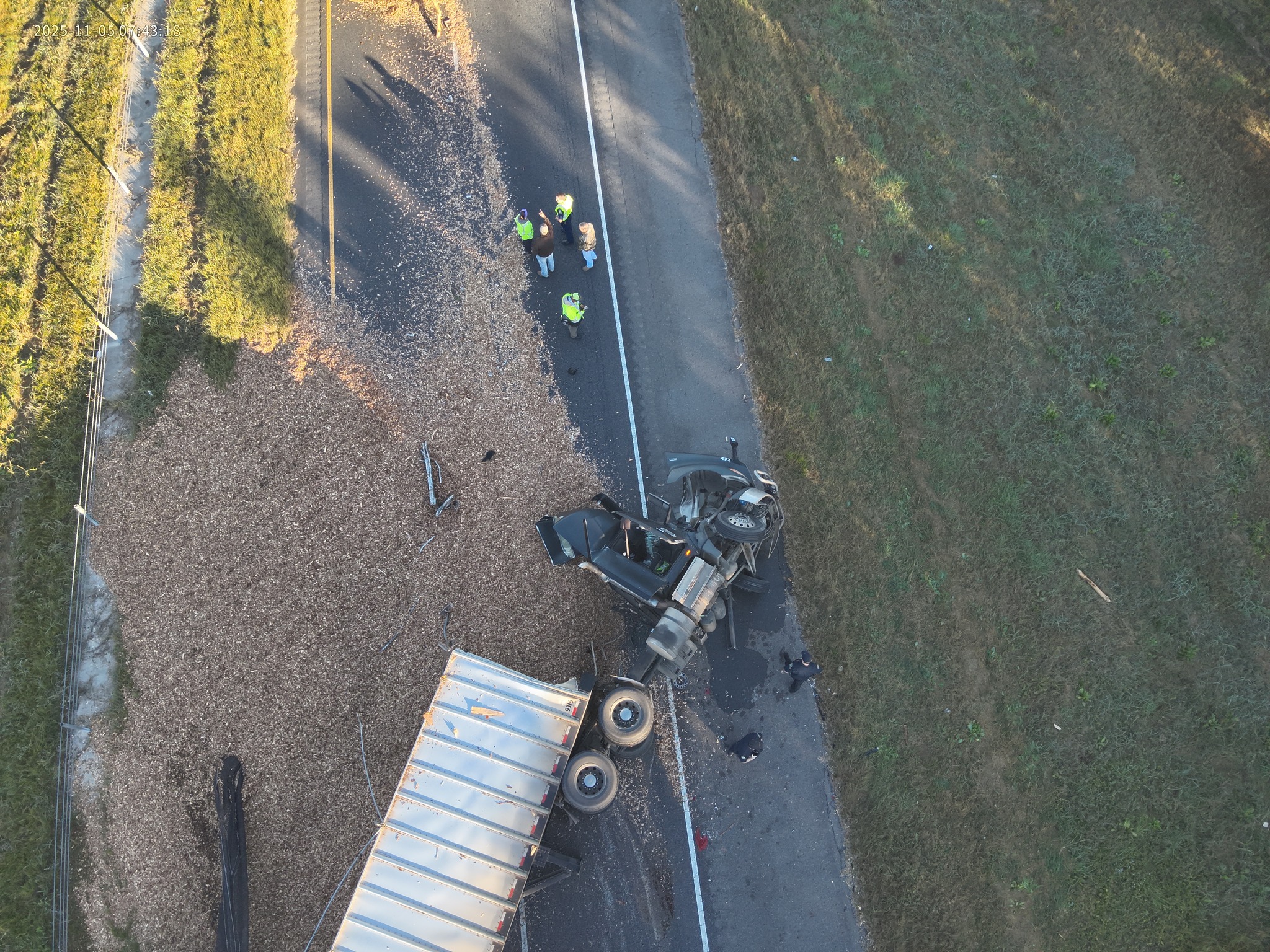 Part of I-49 closed from exit 155 to exit 162 due to crash
