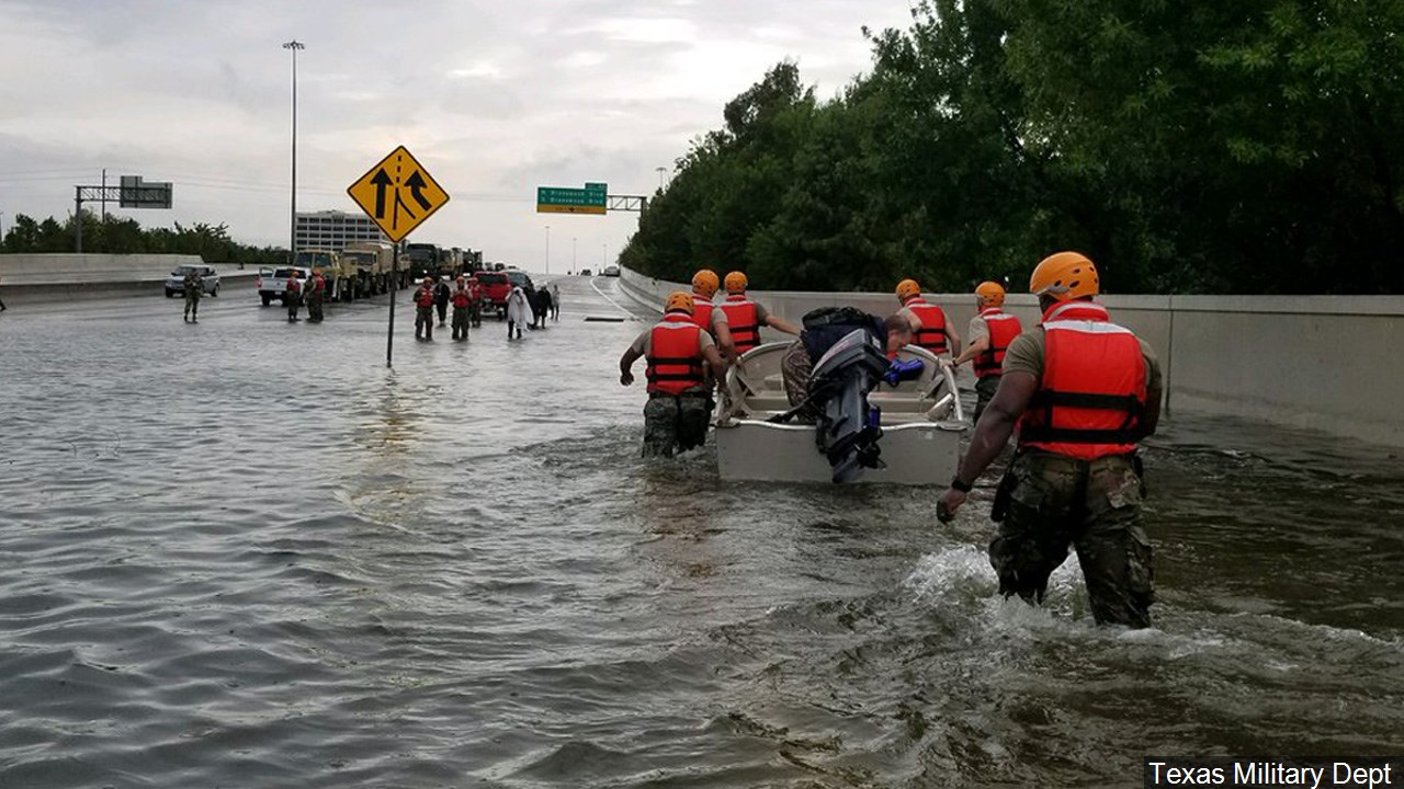 Beaumont Port Arthur Texas now flooded by Tropical Storm Harvey