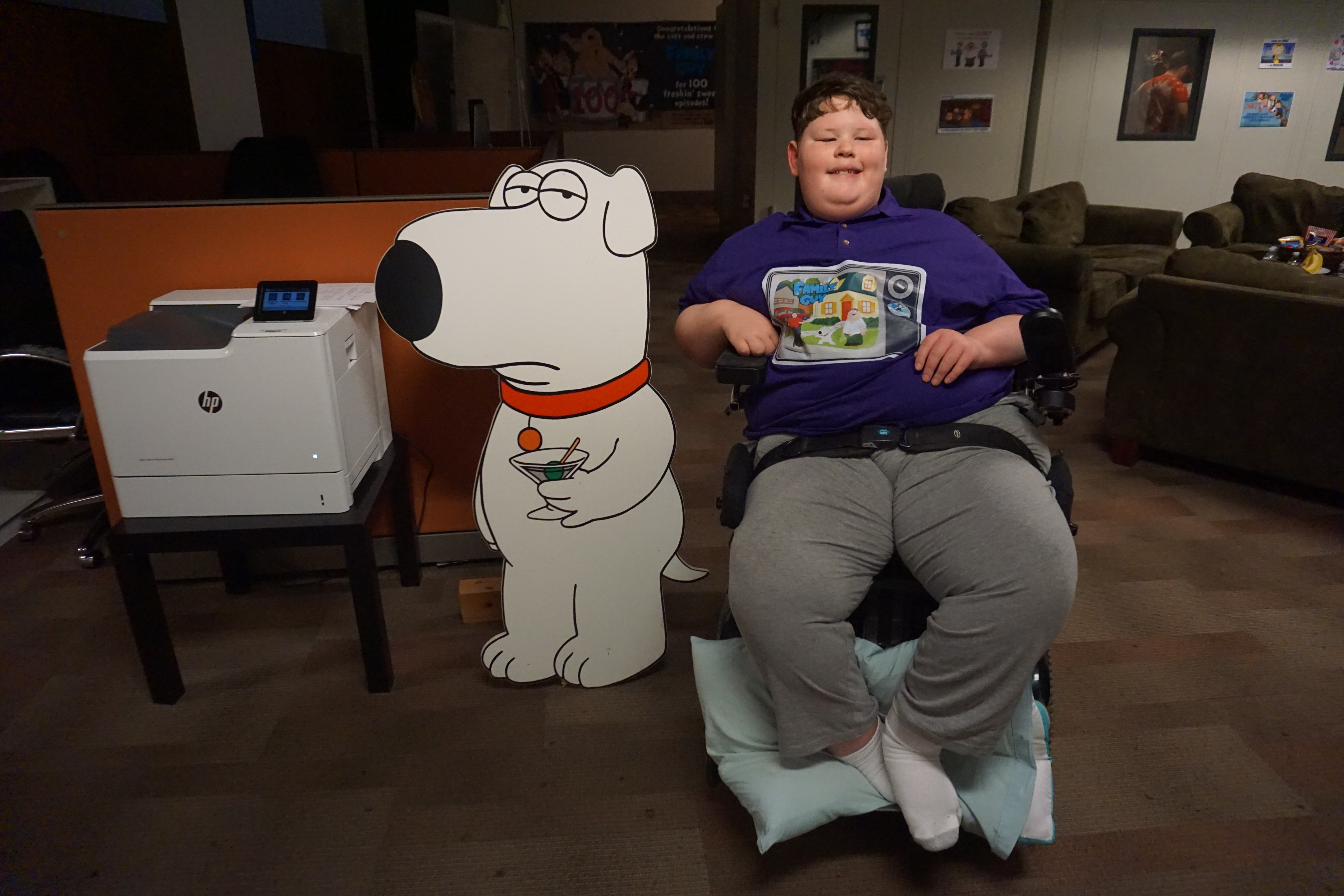 Ky. boy's wish granted, spends day with 'Family Guy' creator Seth MacFarlane