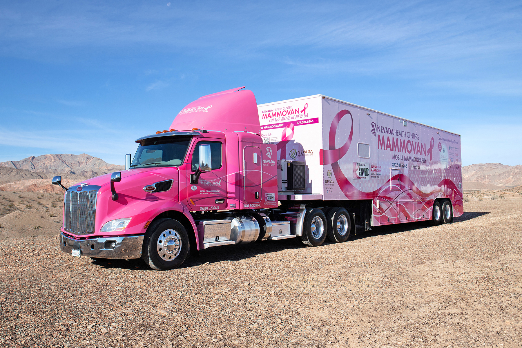 The Mammovan Is Doing Breast Cancer Screenings This Week, and the Welcome Sign Goes Pink Oct. 21