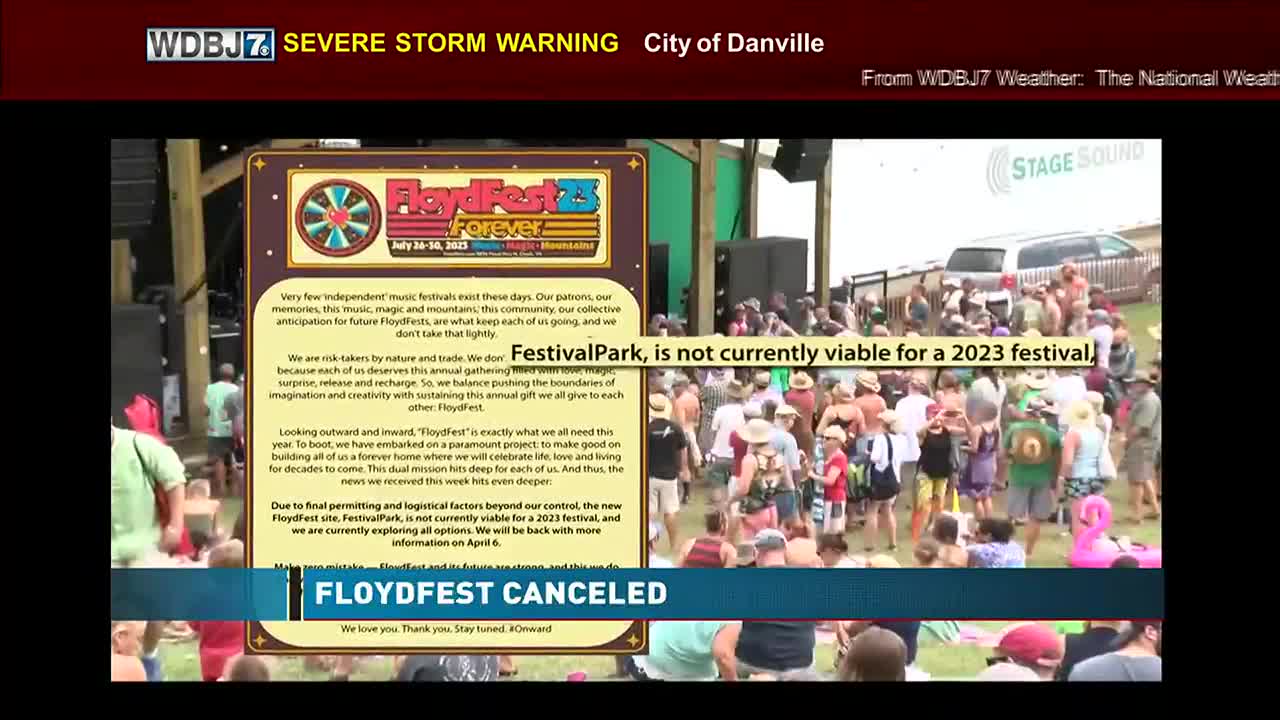 FloydFest organizer comments on festival's cancellation