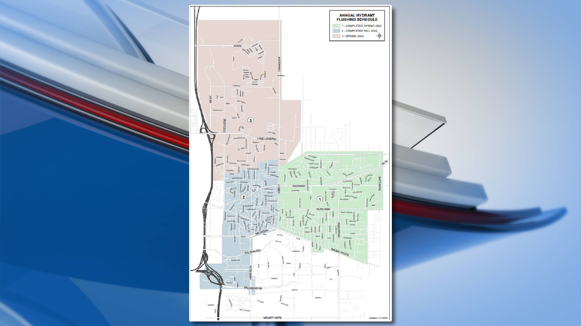 East Lansing schedules annual water mains flushing