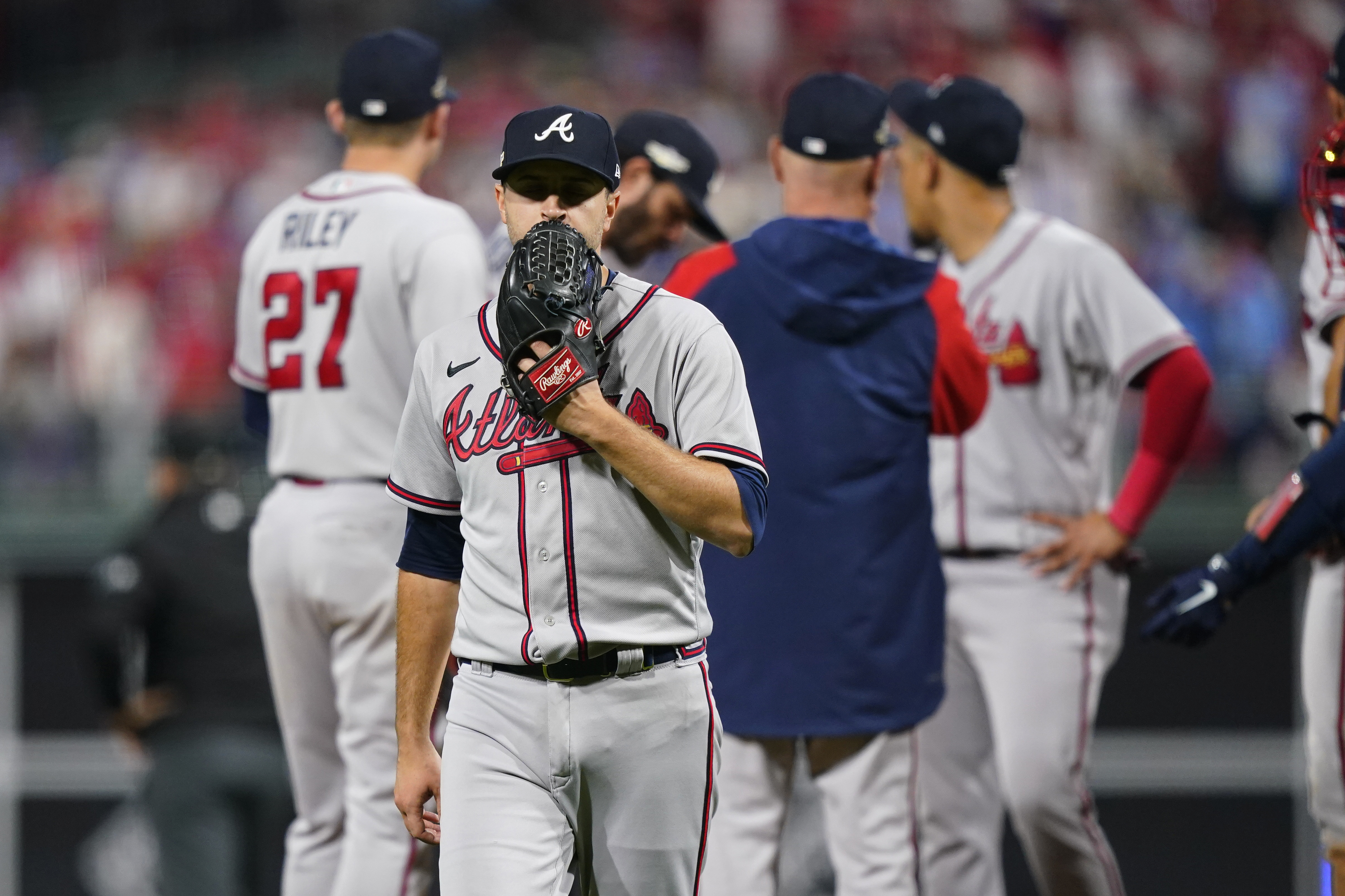 Braves reeling after playoff flop, but excited for future – WABE