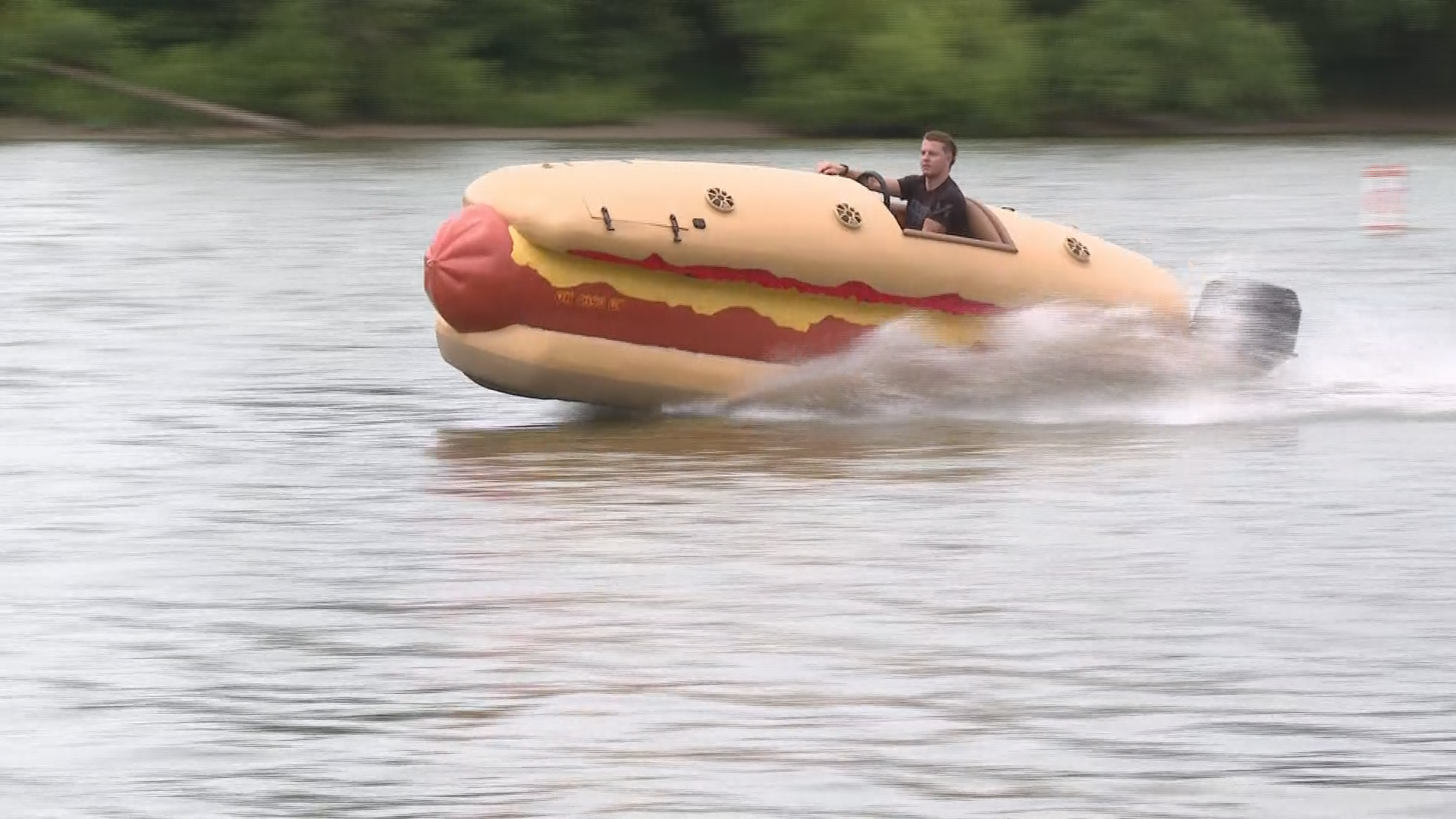 Northwest Ohio man's hot dog boat goes viral online