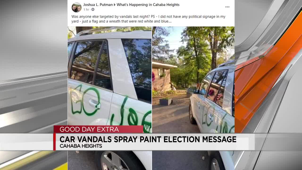 Vandals Spray Paint Political Message On Cars Overnight In Cahaba Heights