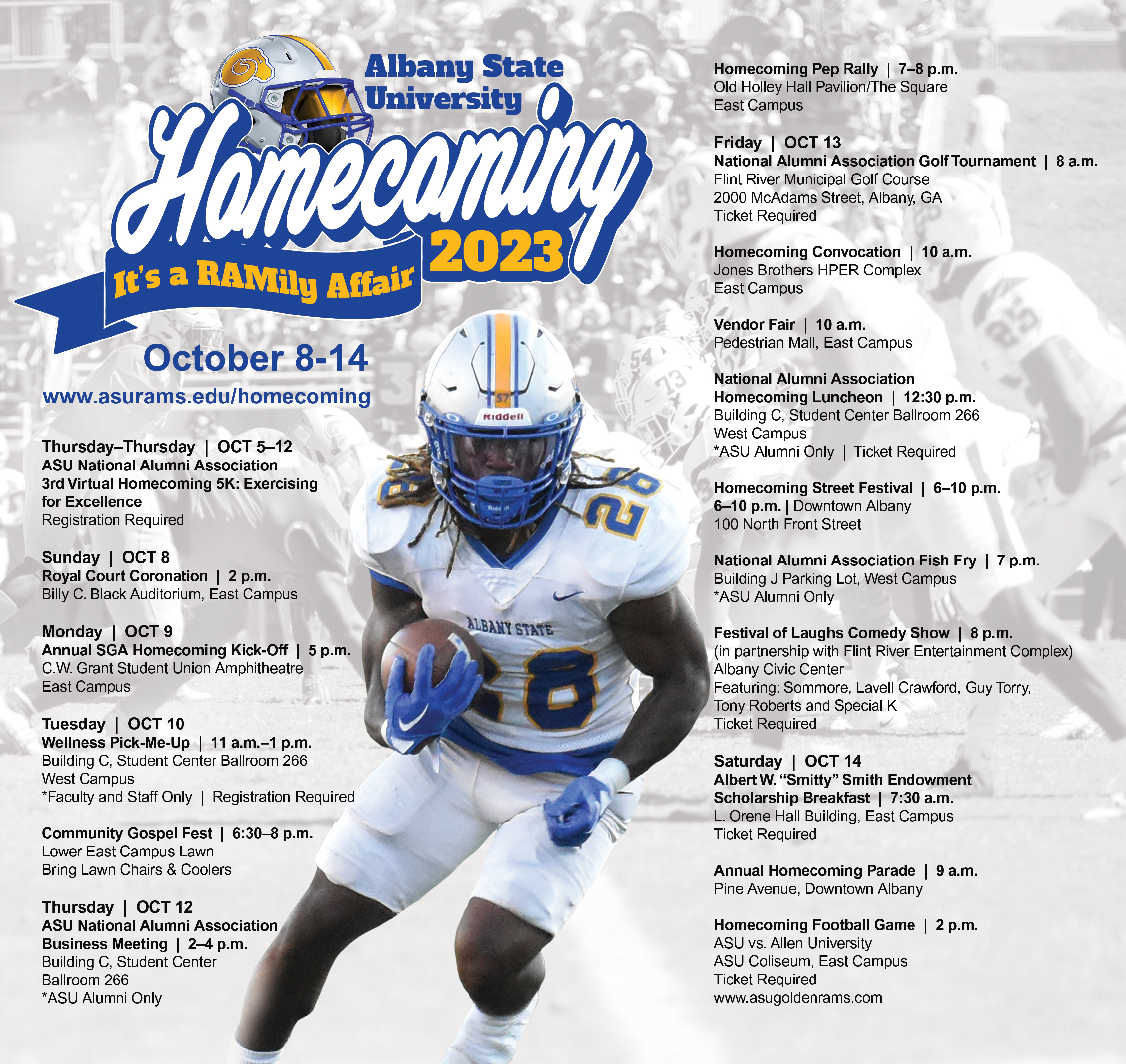 2023 Football Schedule - Albany State University Athletics