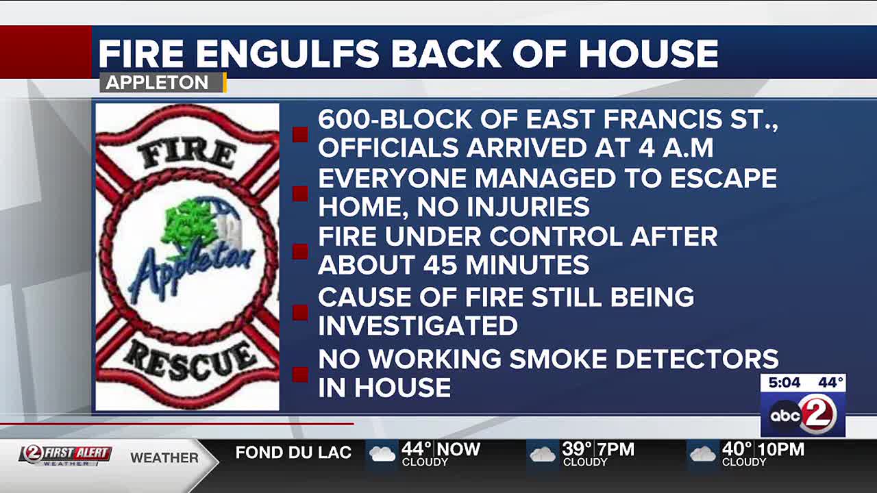 Fire causes $150,000 damage to Appleton home overnight