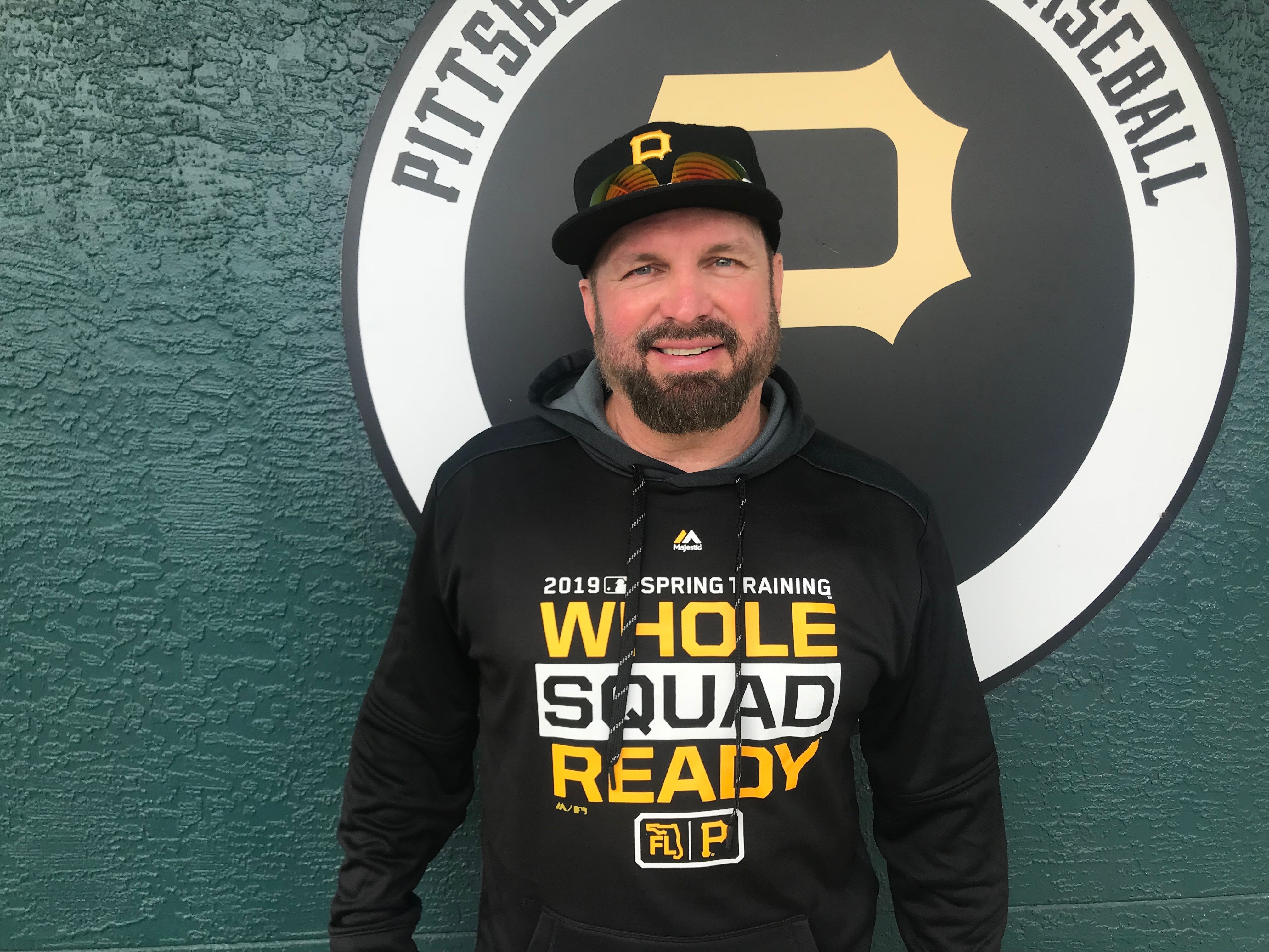 Country music legend Garth Brooks at Spring Training with the Pirates in  Bradenton