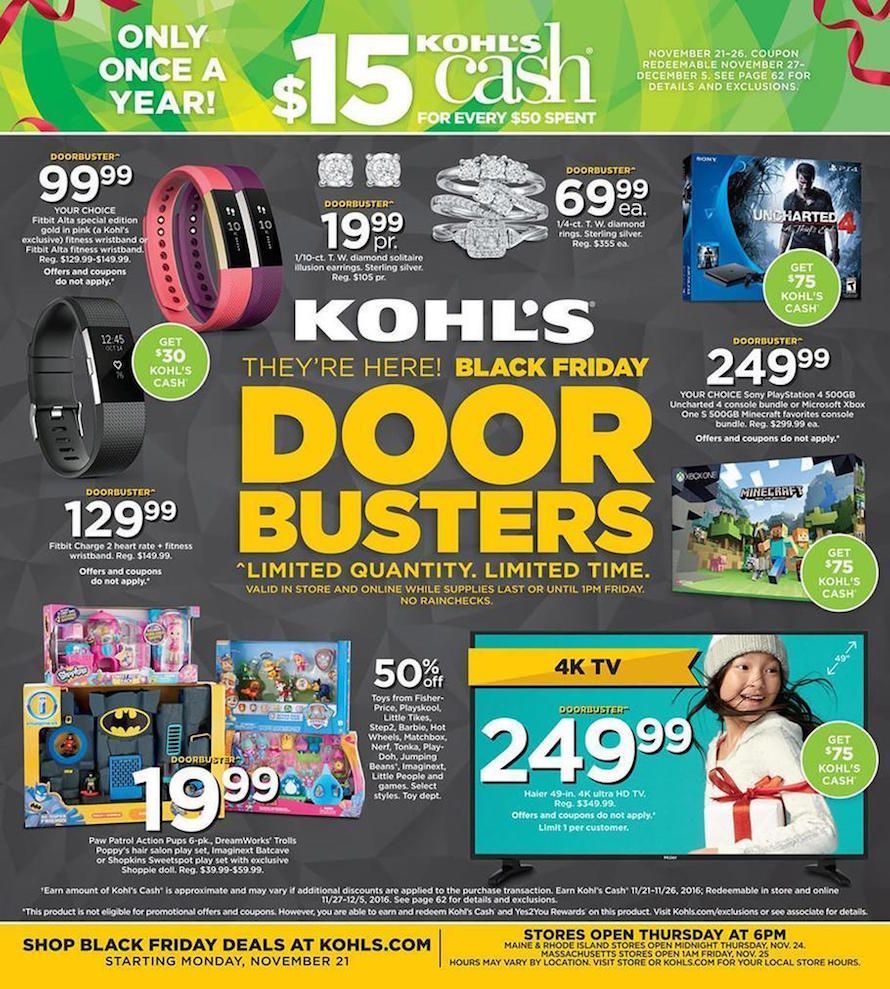 Kohl's Black Friday ad posted online