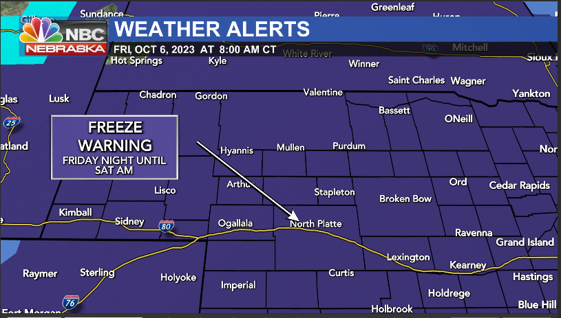 Freeze Warning Monday night and snow flurries Tuesday - IPM Newsroom