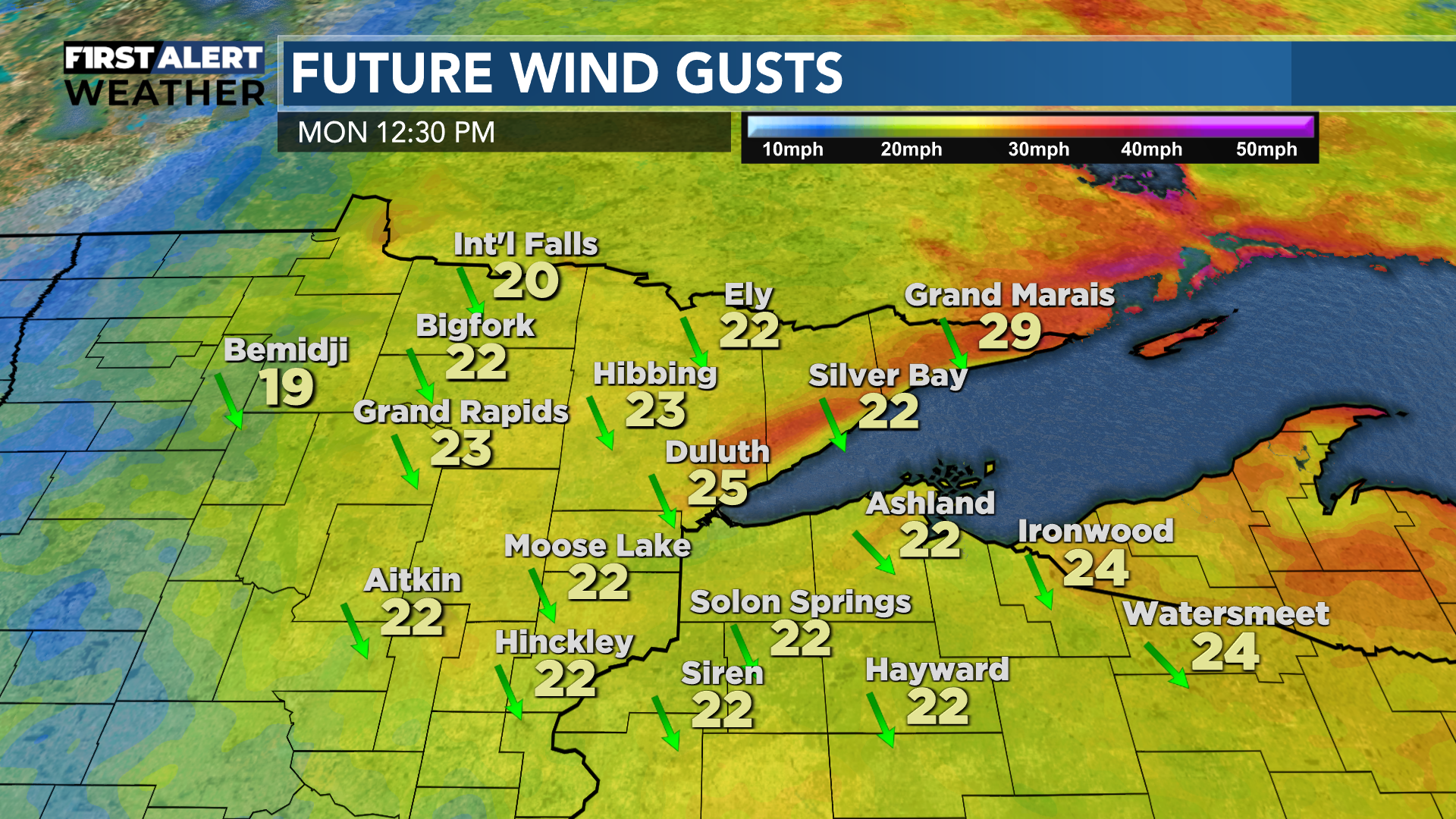 Sunshine and breezy today as cool temperatures persist