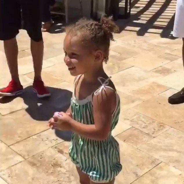 WATCH: Riley Curry does the Whip and Nae Nae on her 3rd birthday 