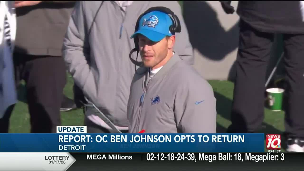 Offensive coordinator Ben Johnson to stay with Detroit Lions