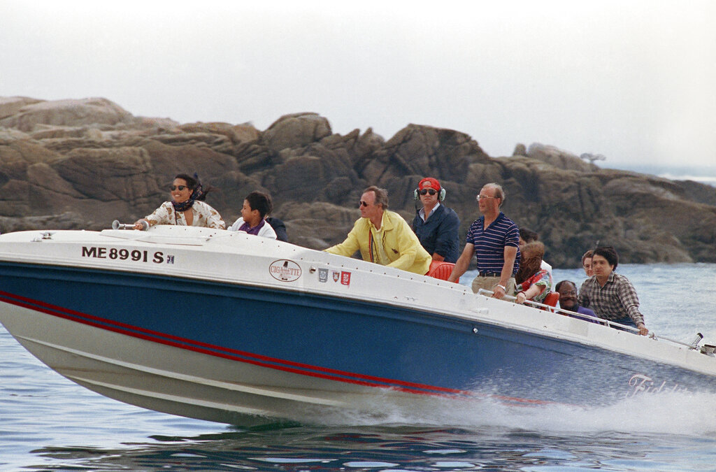 george bush cigarette boat Late President Bush's 75-mph speedboat is up for auction President George H.W. Bush on