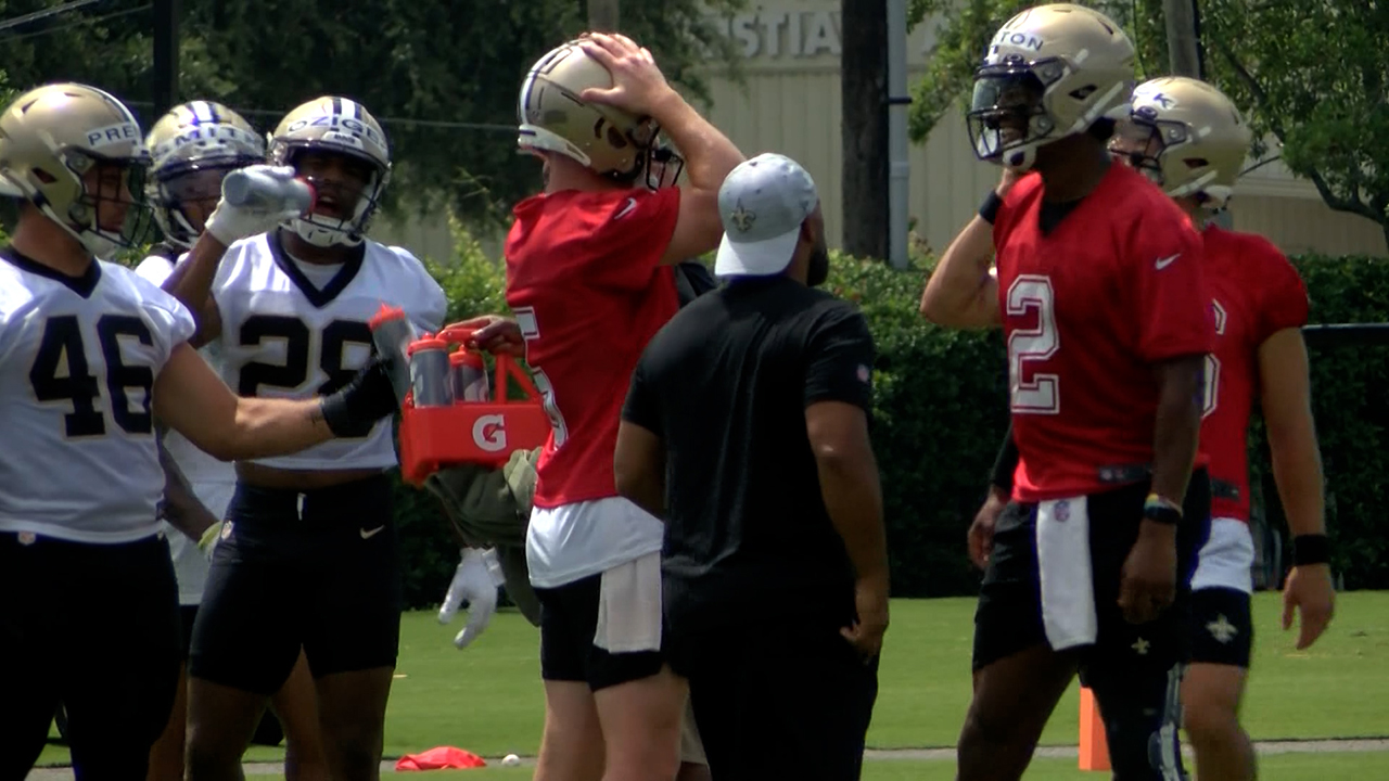 Ingram arrives for 1st day of Saints' minicamp