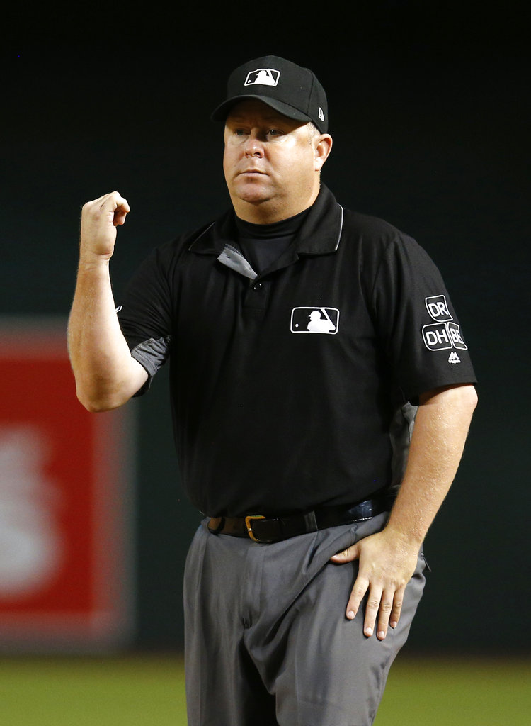 Umpire Crew L R Todd Tichenor Editorial Stock Photo - Stock Image