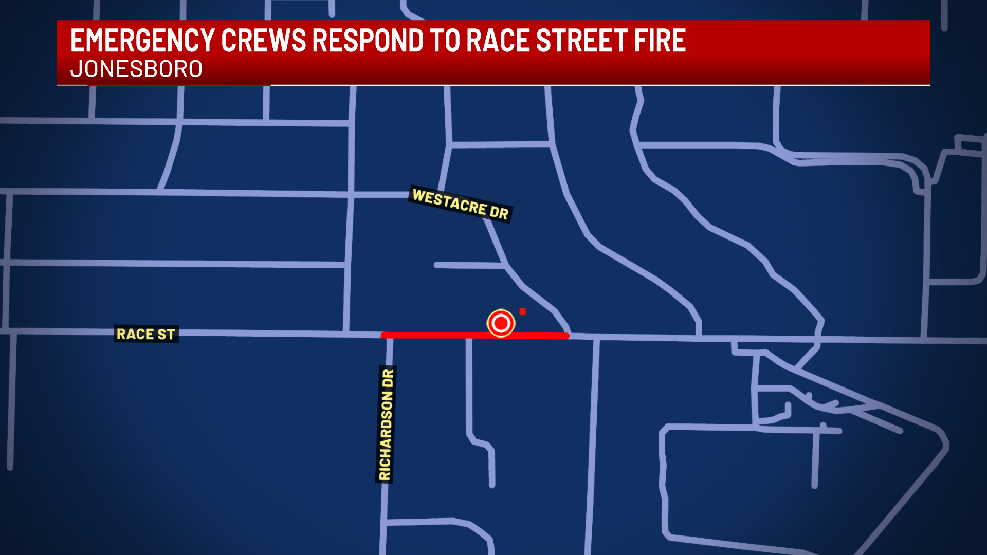 Jonesboro Firefighters Respond to Race Street Blaze