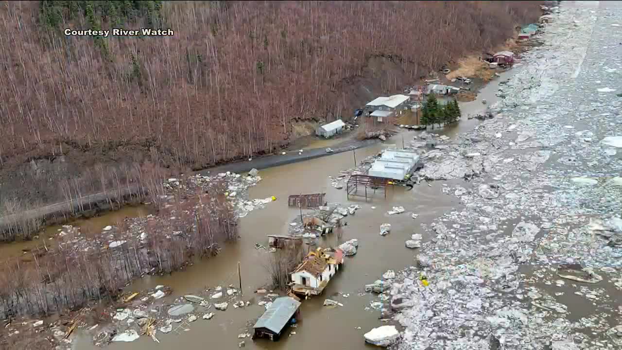 State assessing damages from ice jam flooding in Circle, Crooked Creek