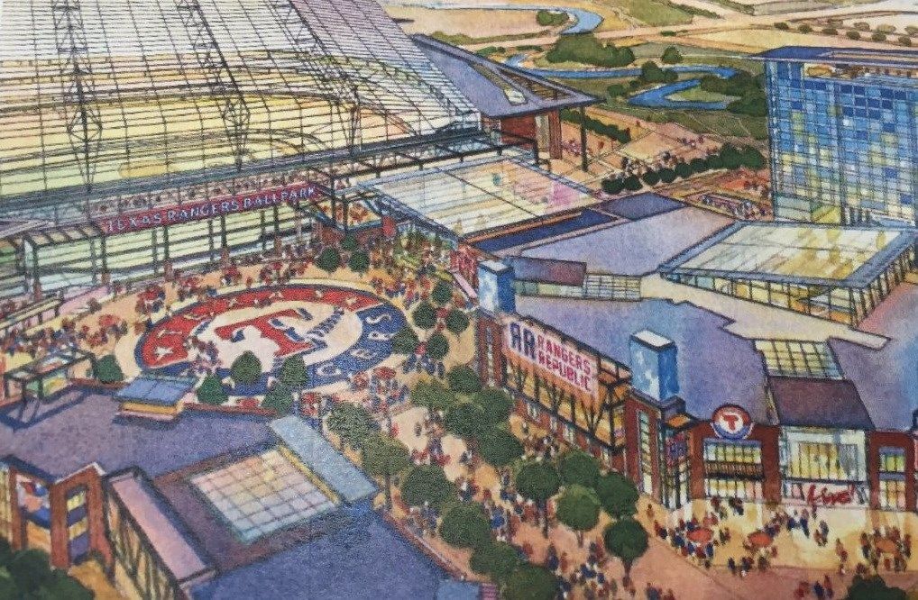 Texas Rangers plan $1B retractable-roof stadium