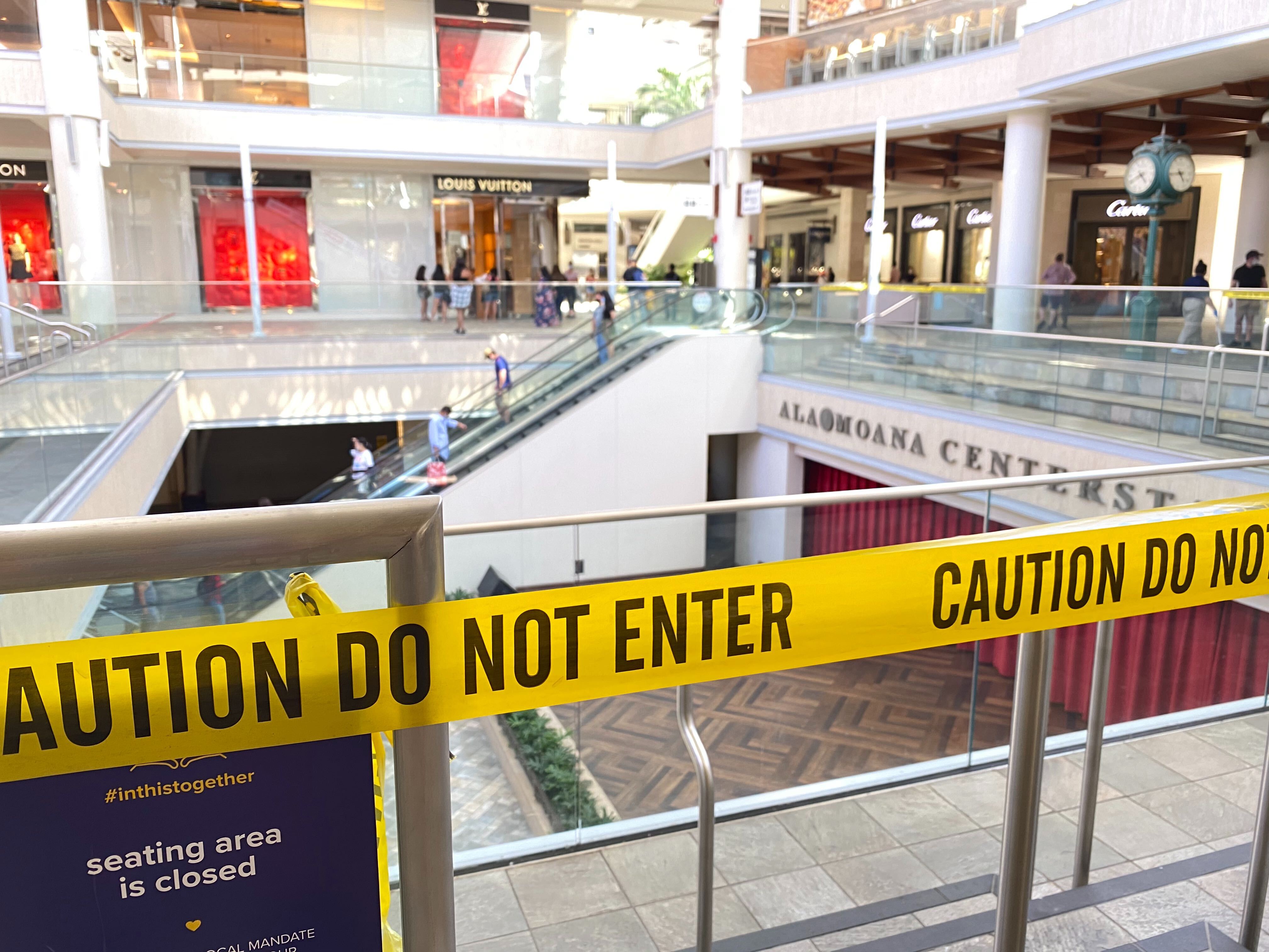 Ala Moana Center is open, but it's hardly business as usual