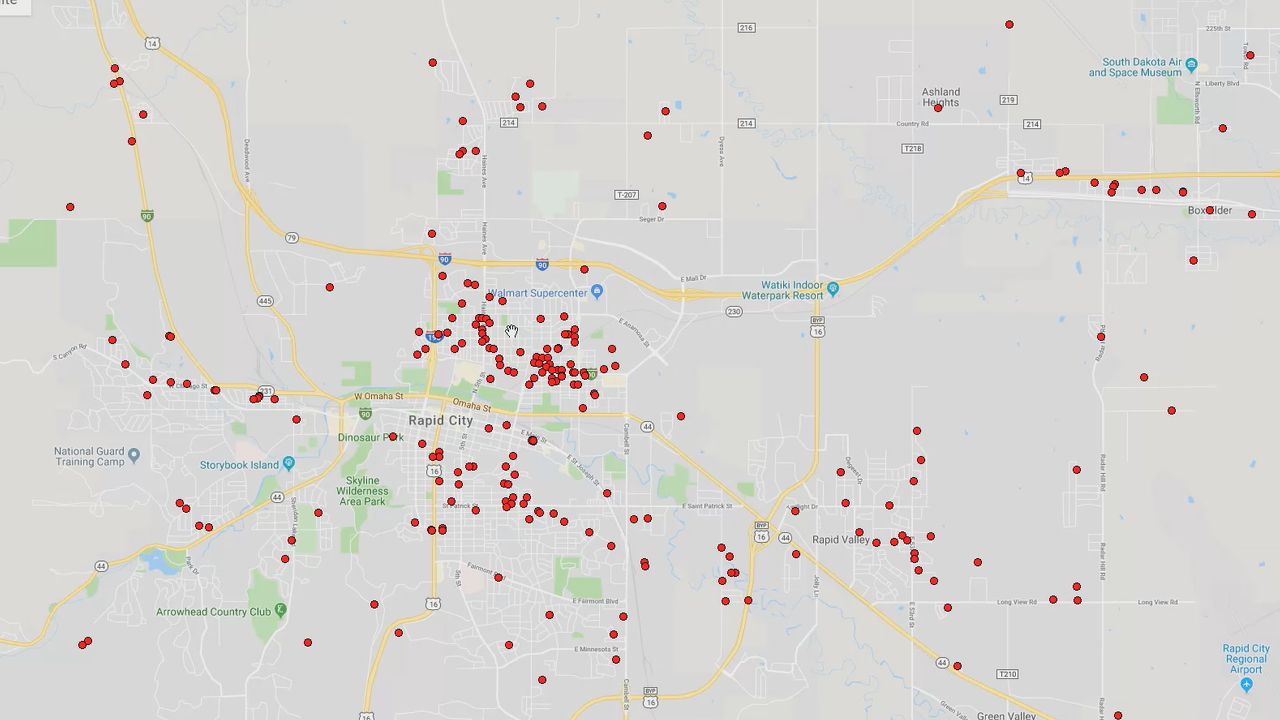 Sex offenders registered in Pennington County