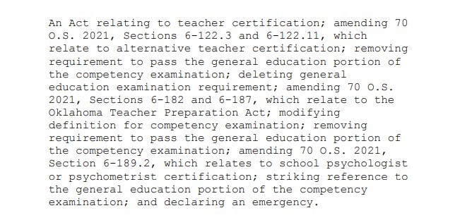 Teacher Certification  Oklahoma State Department of Education