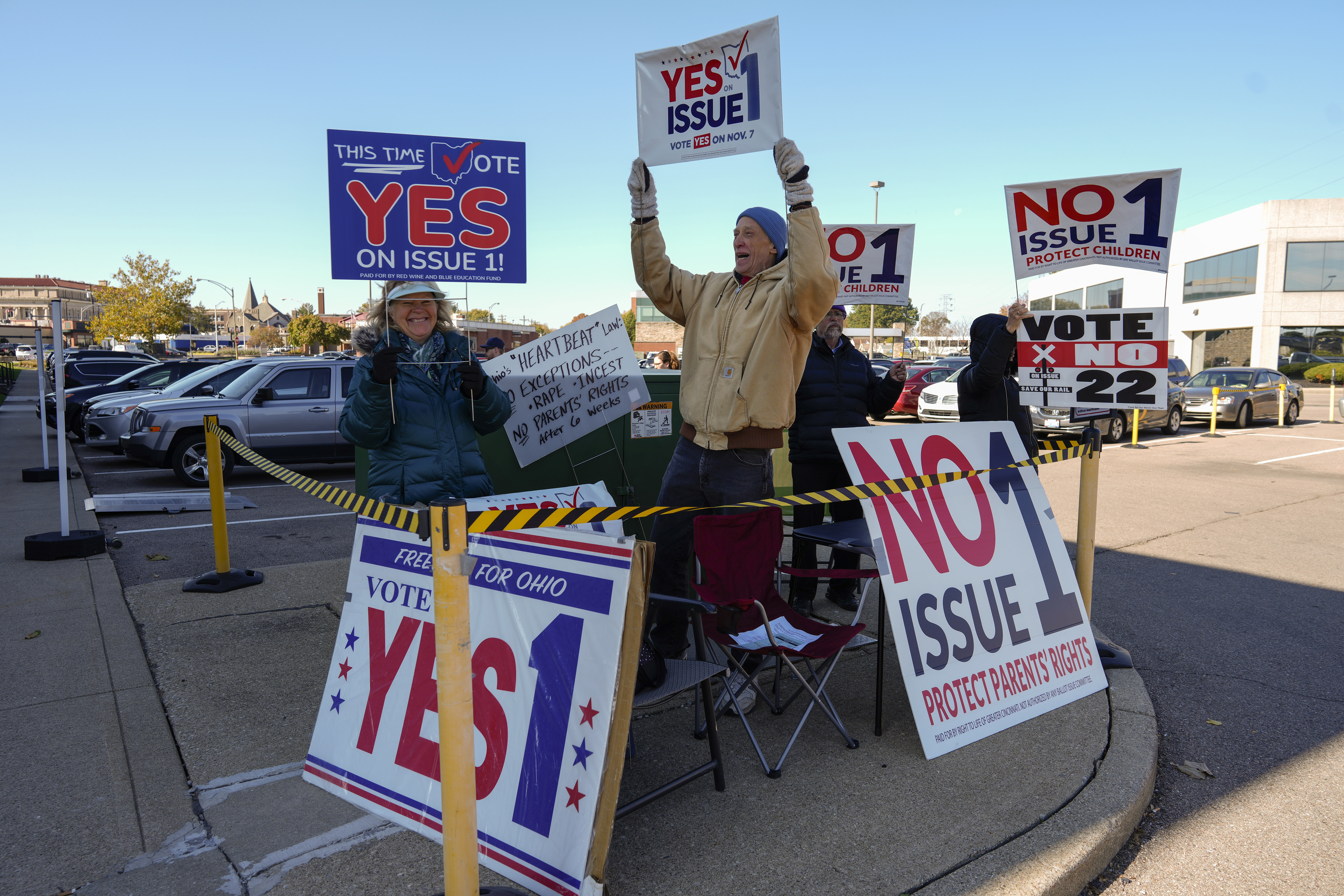 Ohio is the lone state deciding an abortion rights question, providing  hints for 2024 races