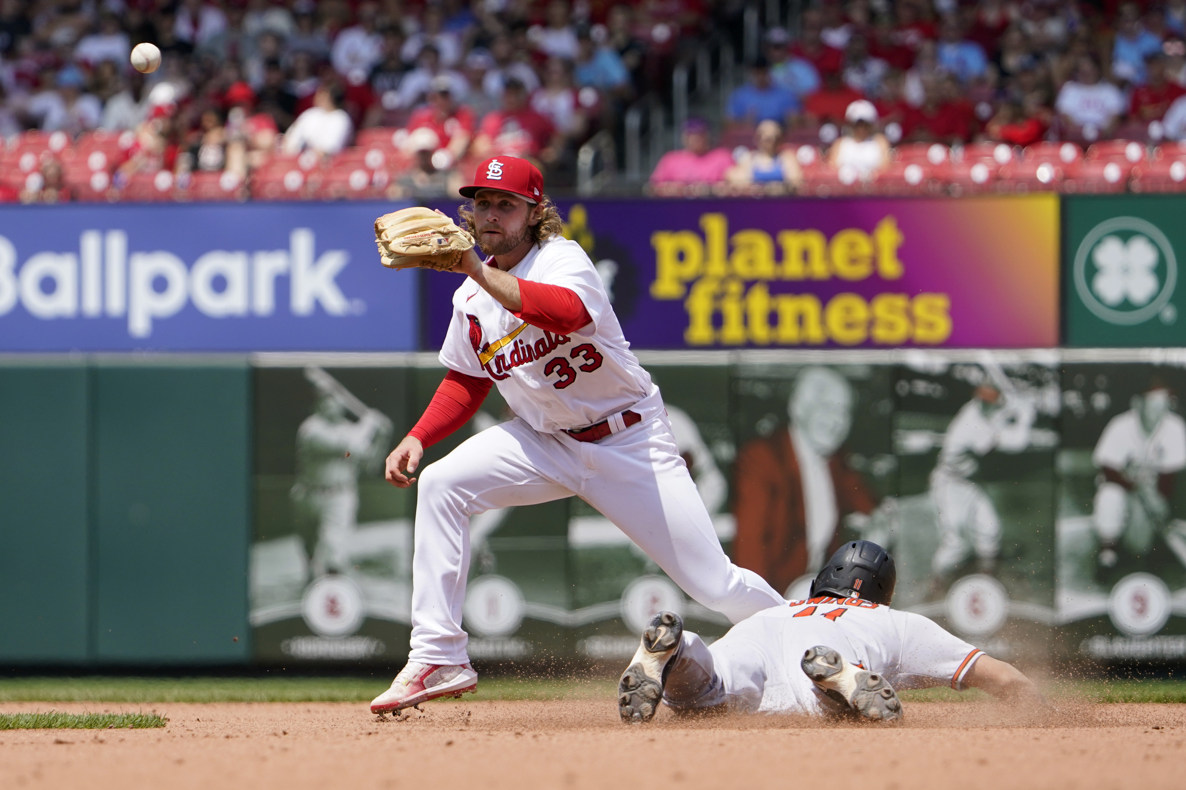 Baltimore Orioles' Jorge Mateo celebrates as he rounds the bases after  hitting a solo home run during the second inning of a baseball game against  the St. Louis Cardinals Thursday, May 12