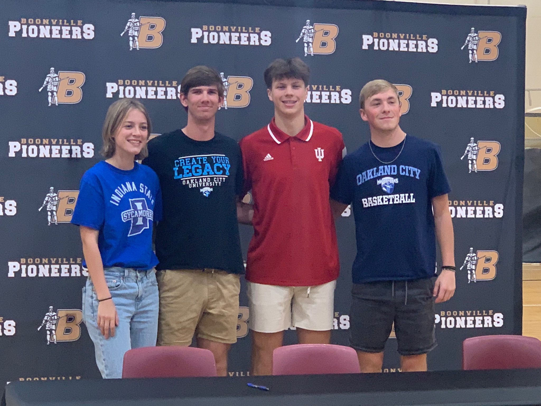 Boonville foursome sign letters of intent to compete at next level