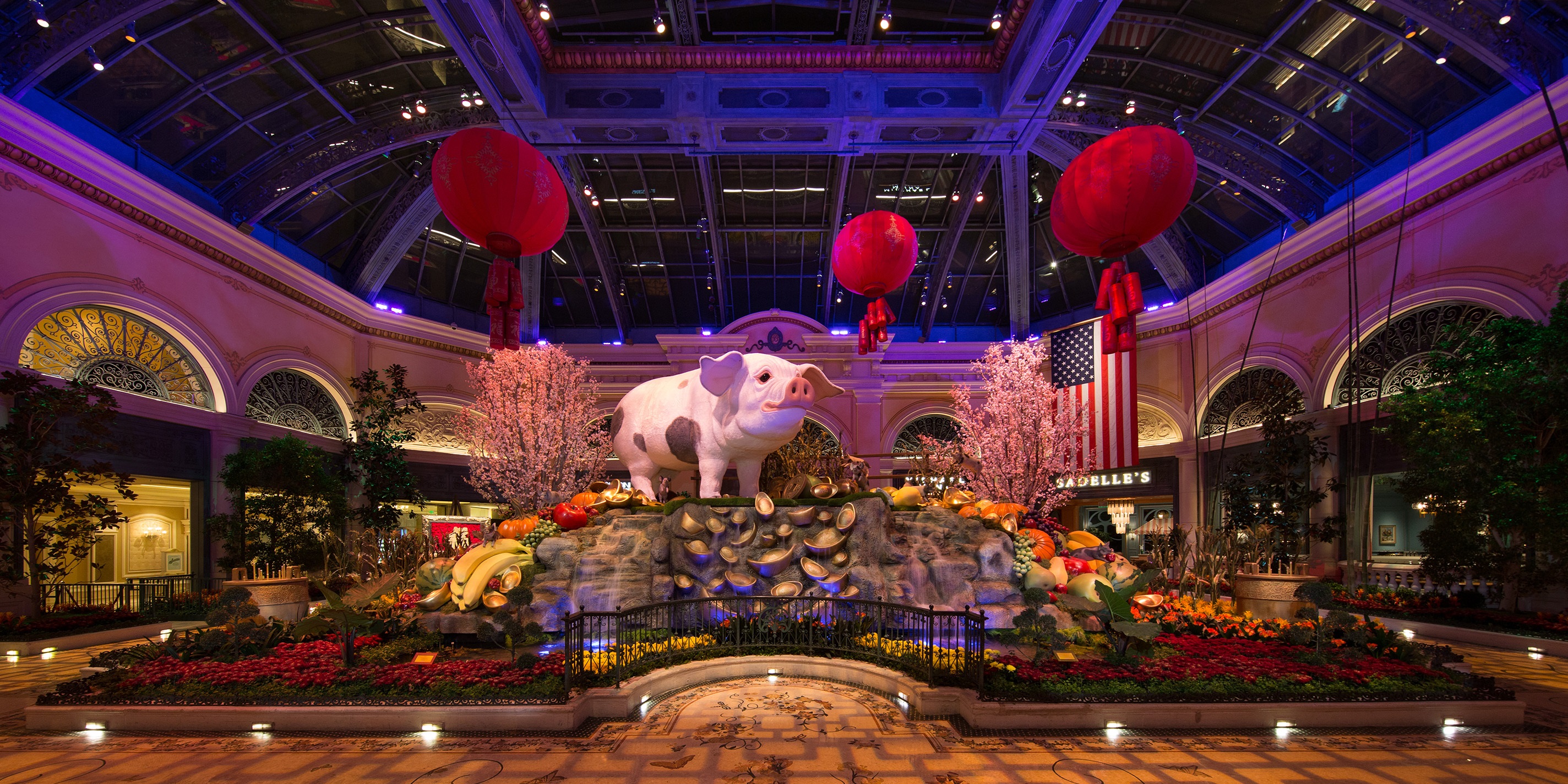 Bellagio Hotel, Chinese 'Year Of The Pig' Display, Las Vegas