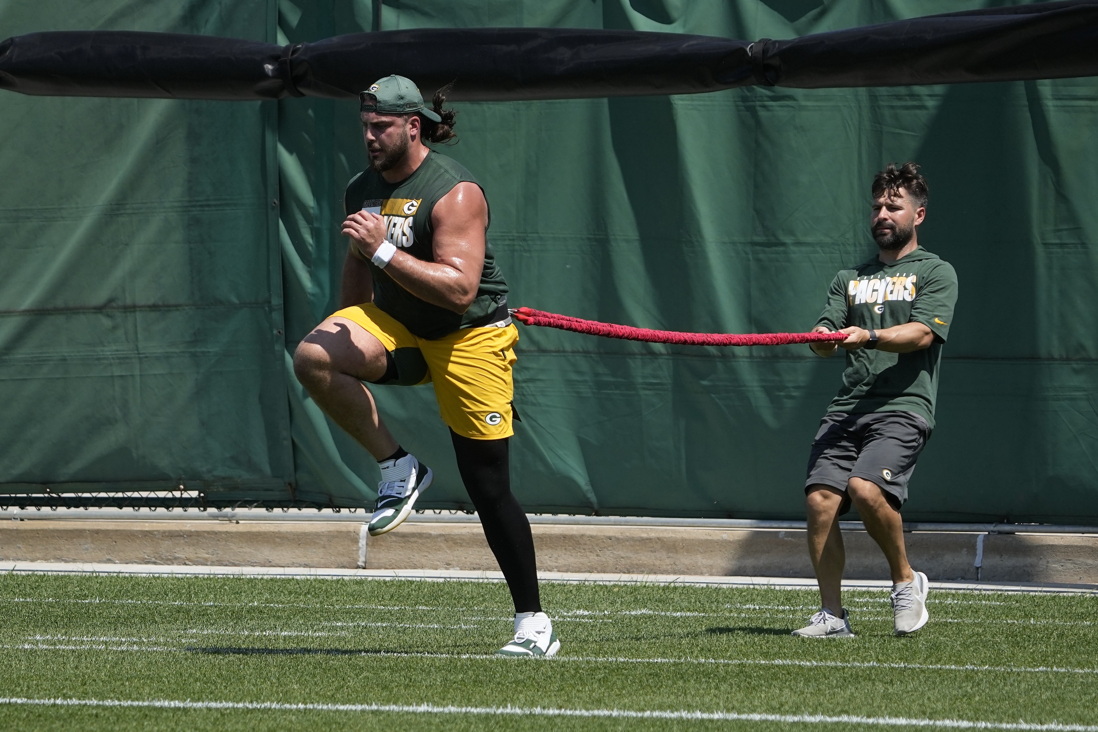 Packers camp insider: David Bakhtiari practices to open training camp