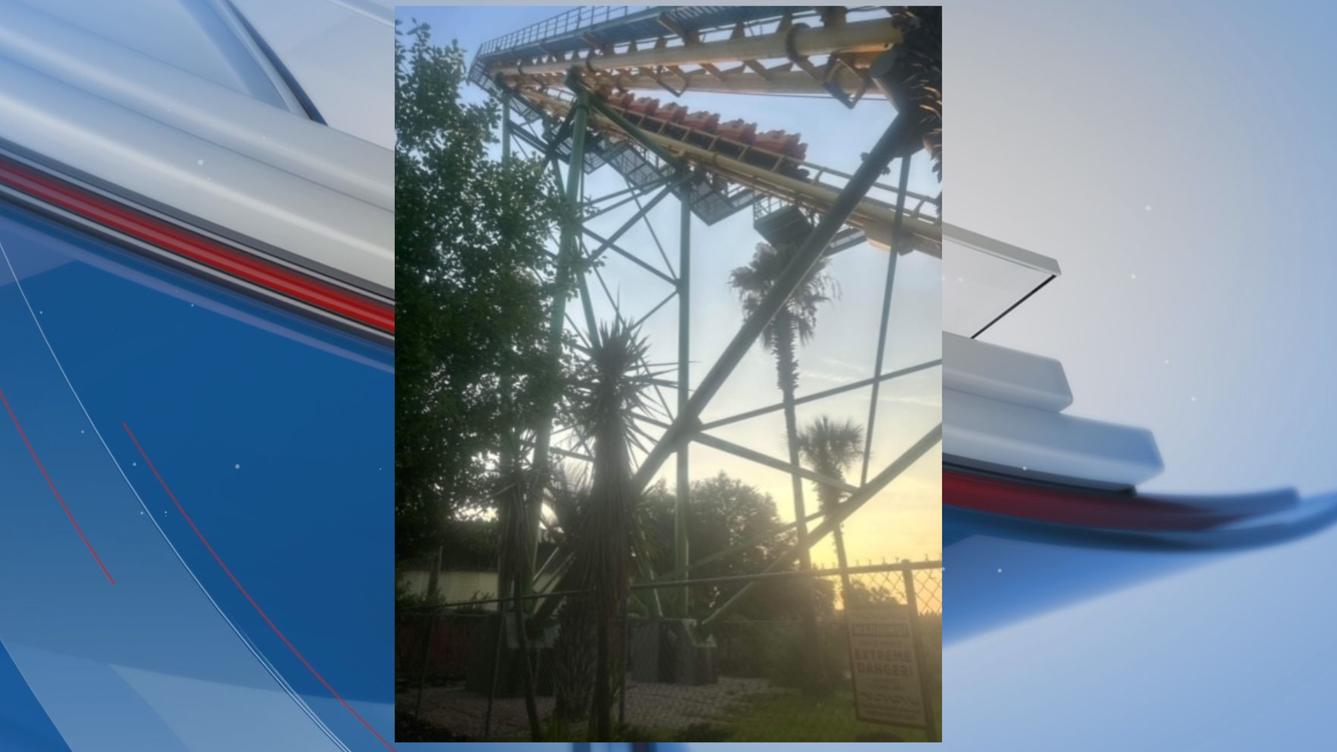 Roller coaster connects to track mid-ride. Watch