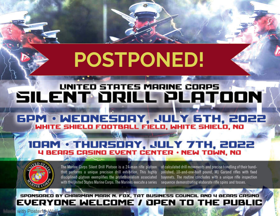 Marines silent drill on Fort Berthold Reservation postponed