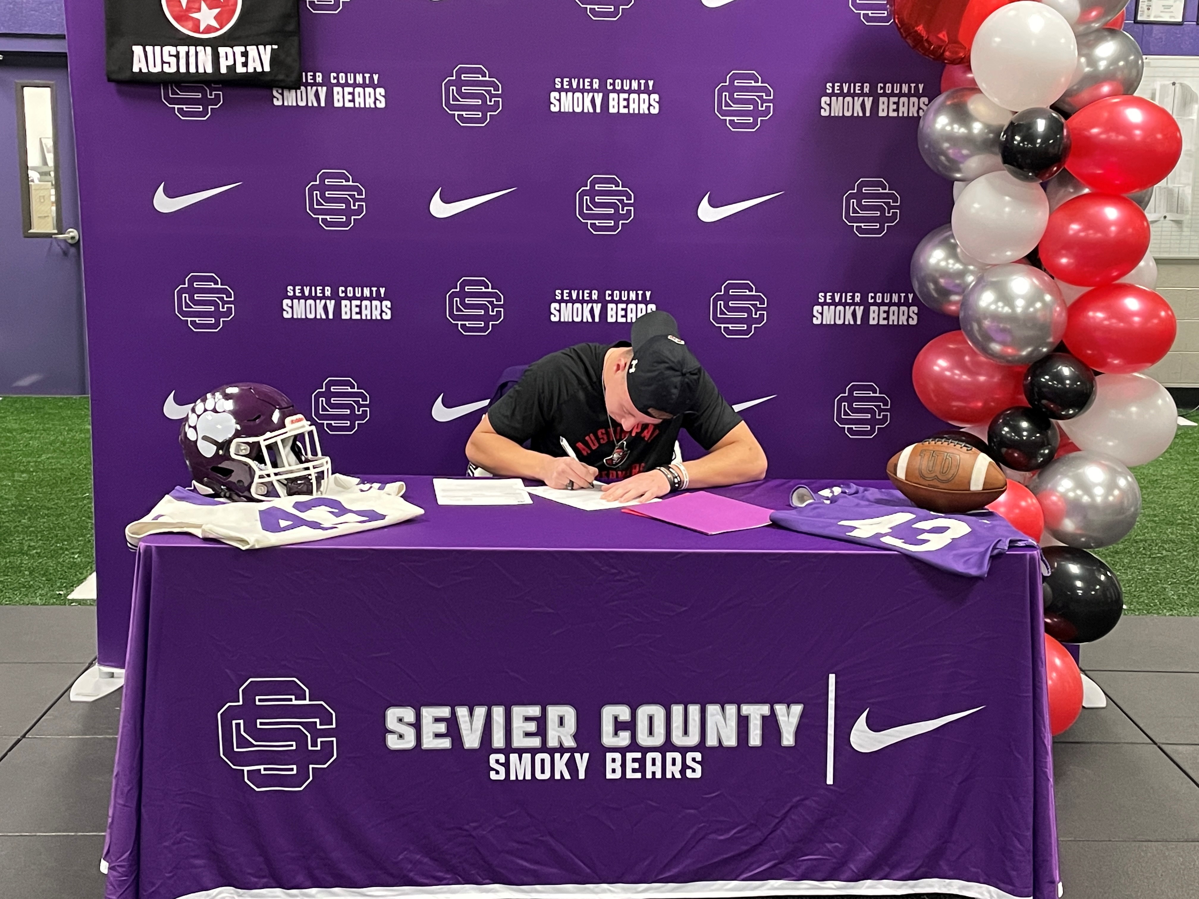 Sevier Co. High School senior Garrett Hawkins signs with Austin Peay