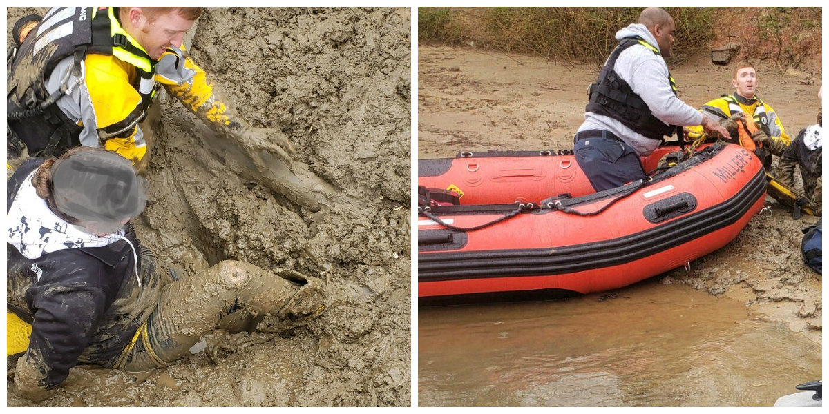 Stuck Girl Stuck In Mud