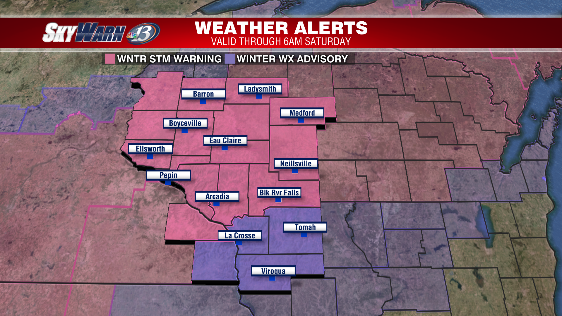 Snow winds down early Saturday; improving travel conditions