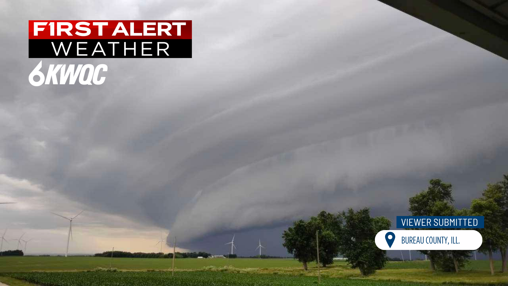 Shelf clouds over Quad Cities Area