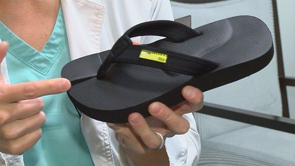 Healing sole sale flip flops